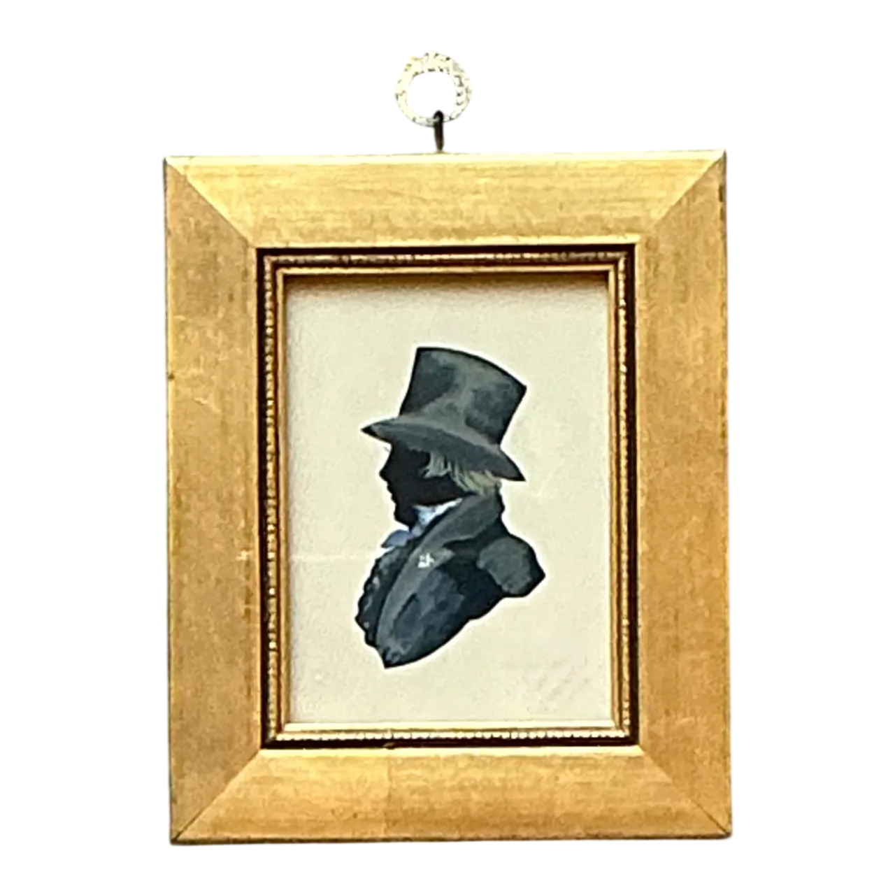 Vintage Silhouette Portrait in Gilt Frame