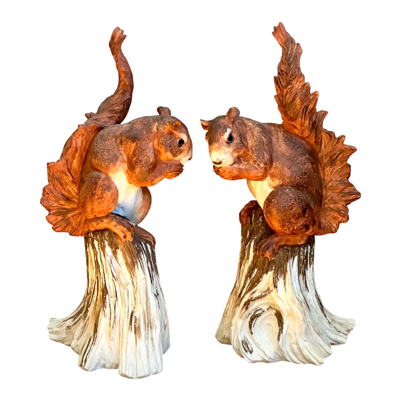 Vintage Ceramic Woodland Squirrel Figures