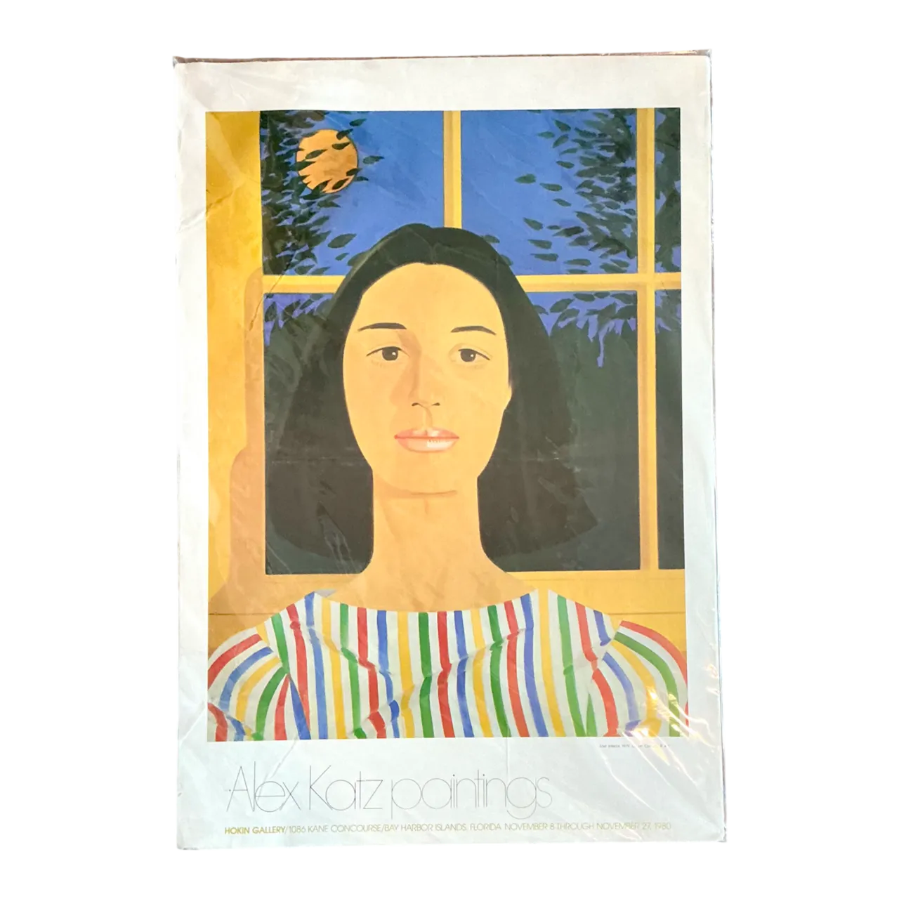 1980 Alex Katz Hokin Gallery Exhibition Poster