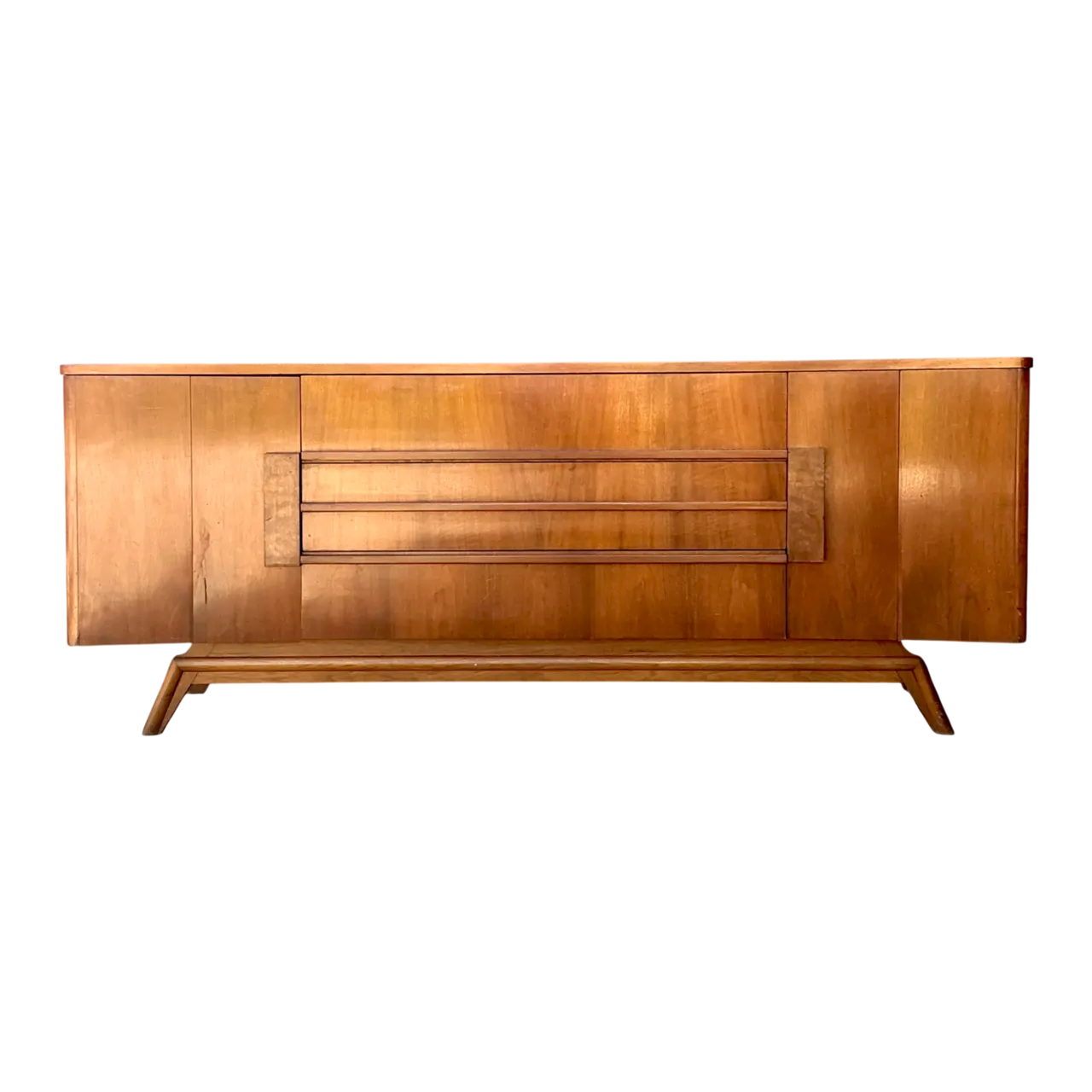 Vintage Mid-Century Modern Wood Credenza