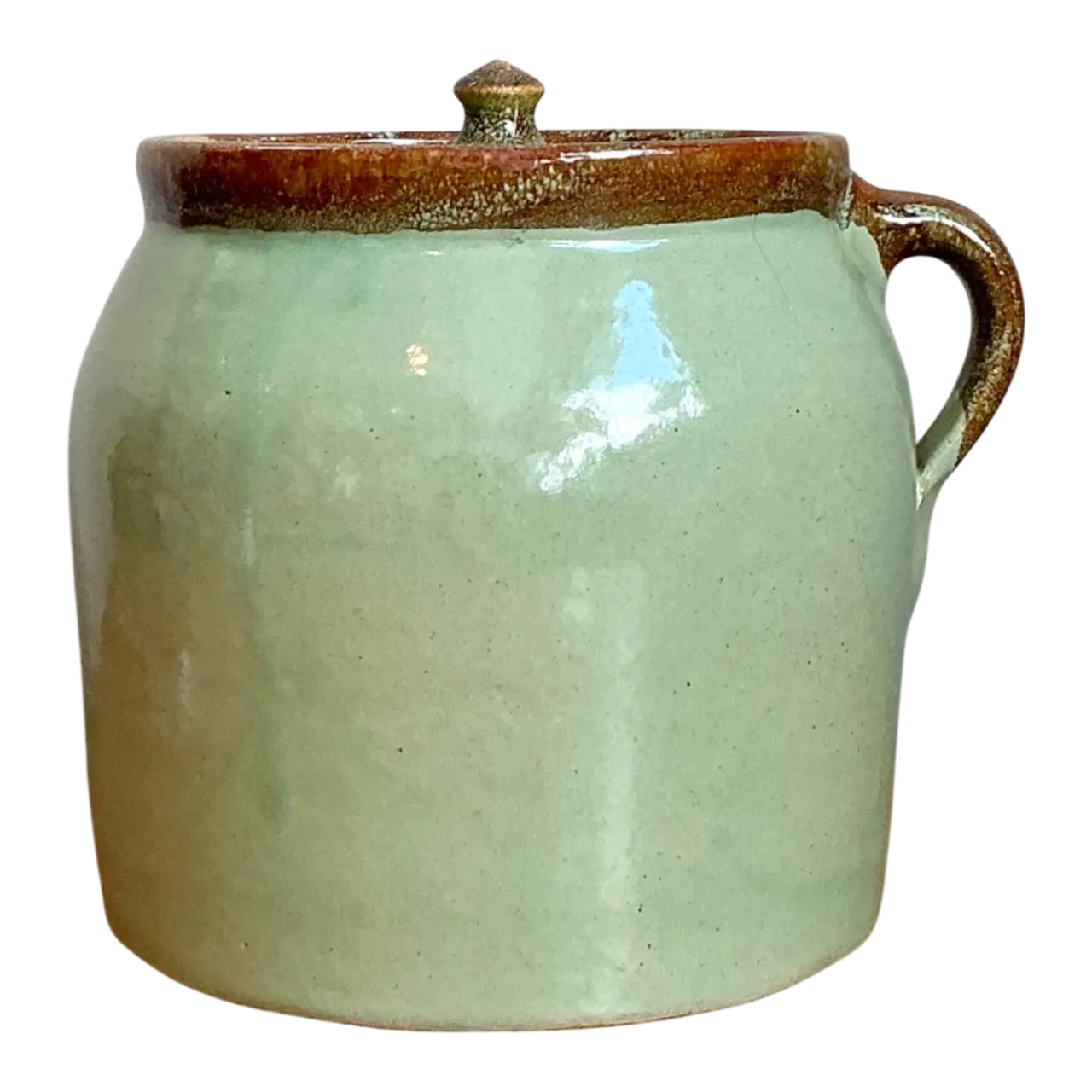 Vintage Maine Handcrafted Ceramic Storage Jar