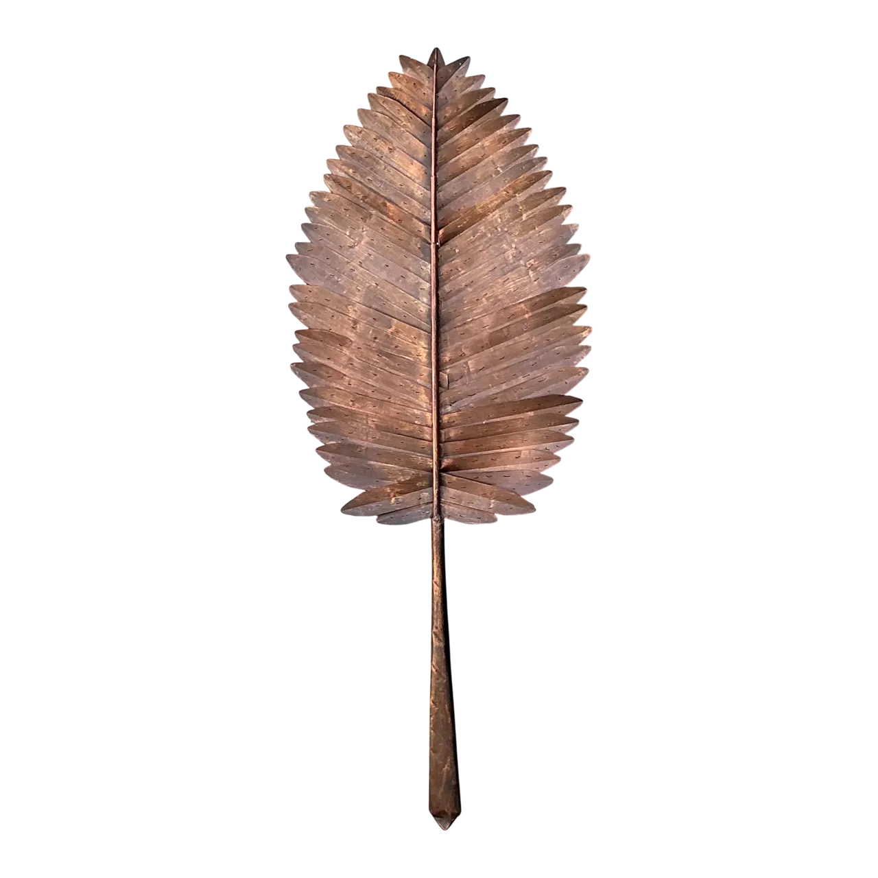 Vintage Metal Botanical Leaf Art