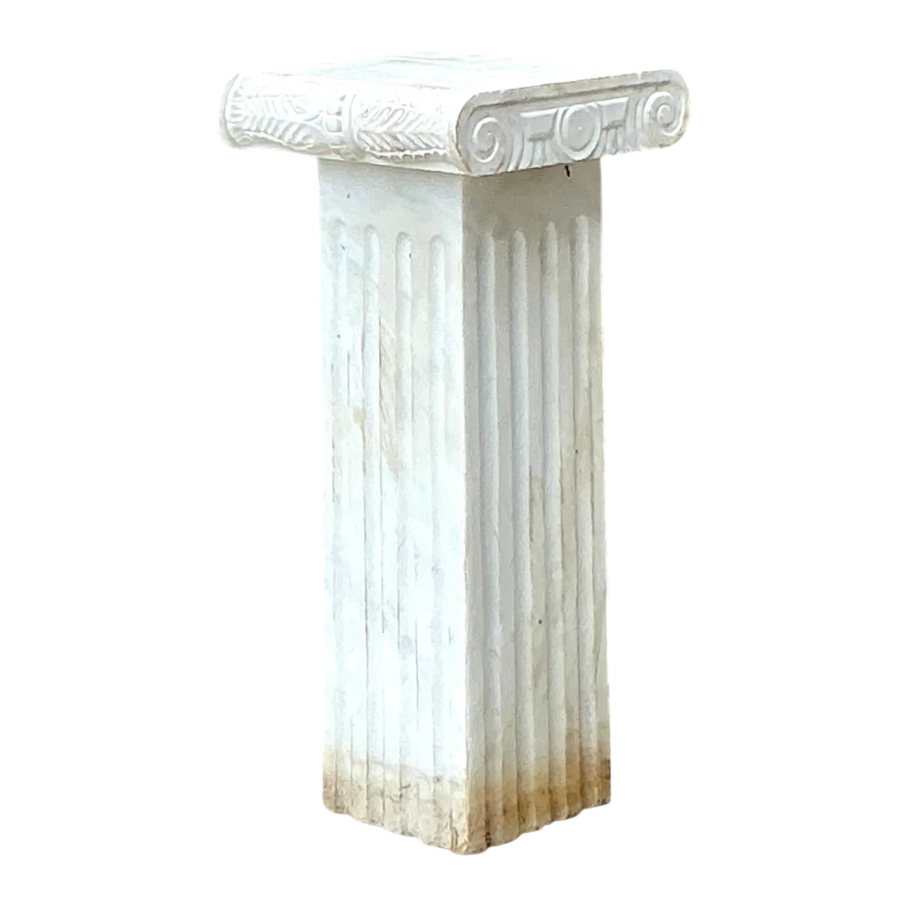 Vintage Ionic Style Marble Pedestal