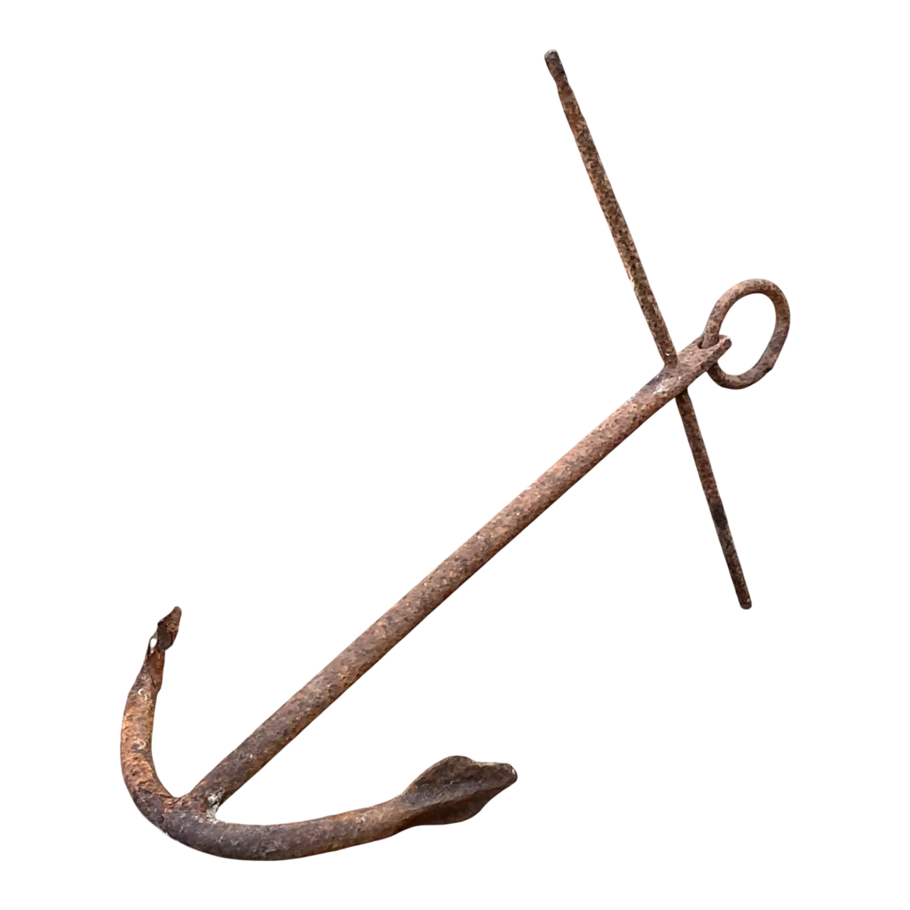 Vintage Weathered Iron Nautical Anchor