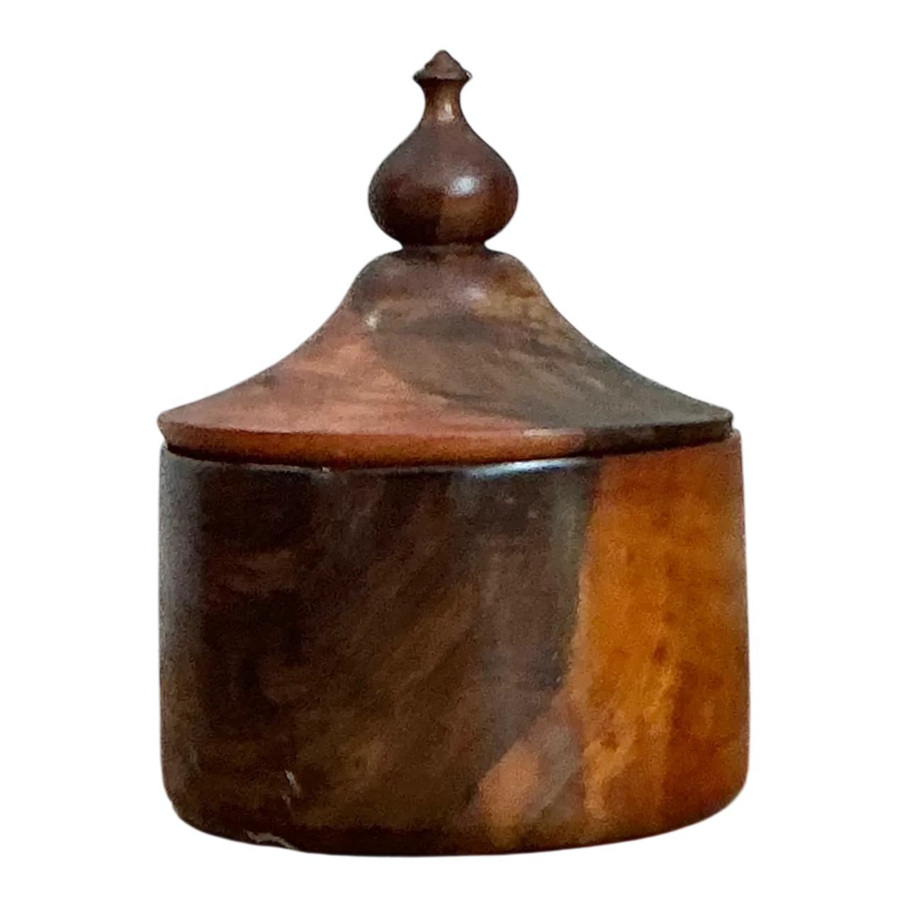 Vintage Turned Wood Lidded Container