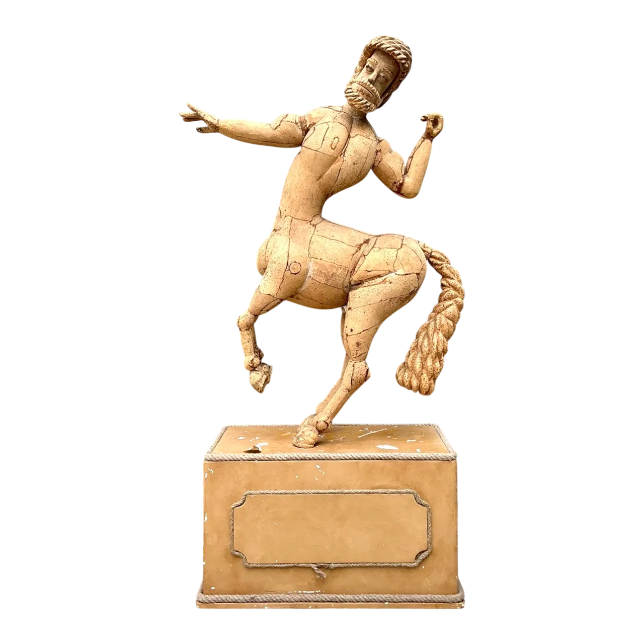 Vintage Monumental Cork Centaur Sculpture