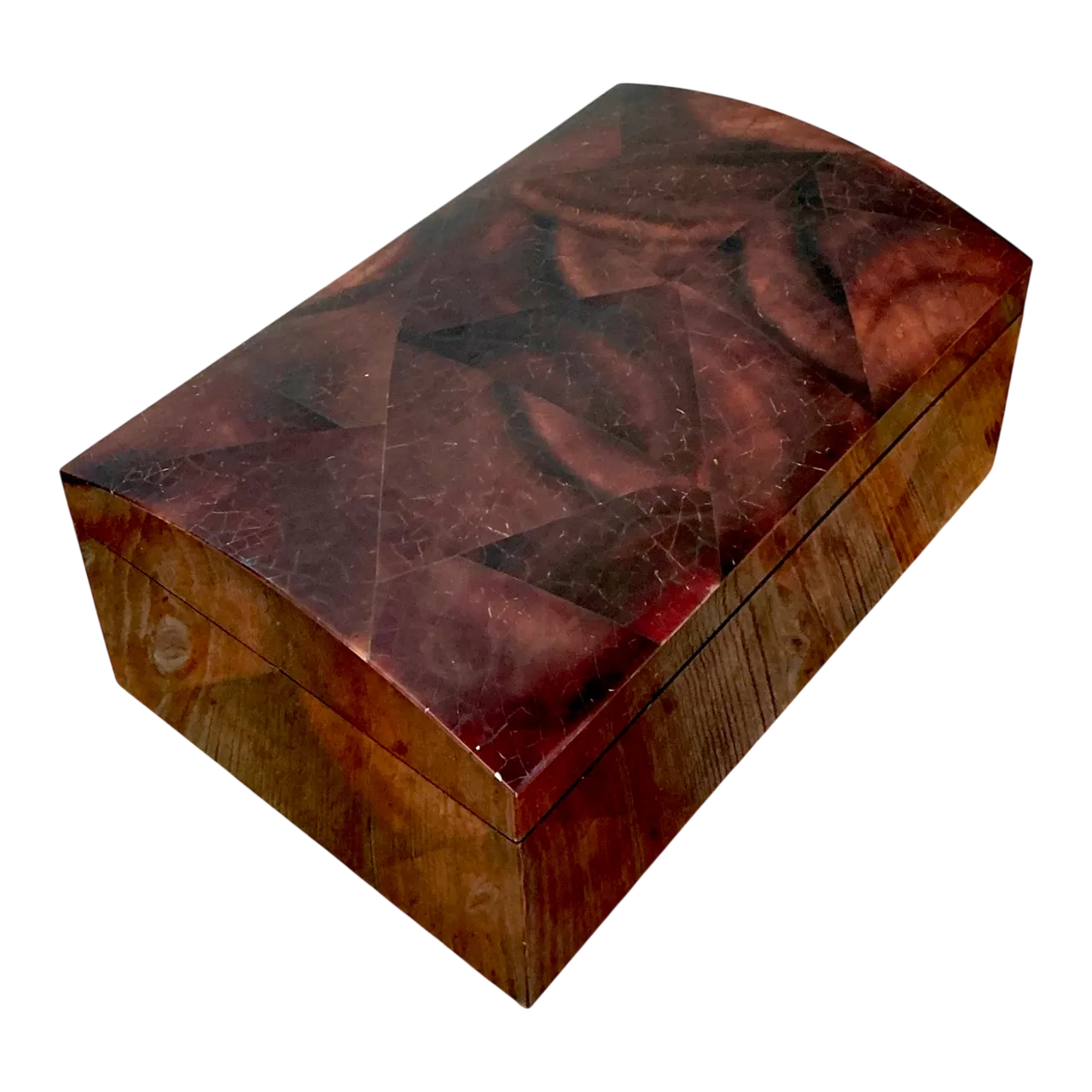 Vintage Coconut Shell Decorative Box