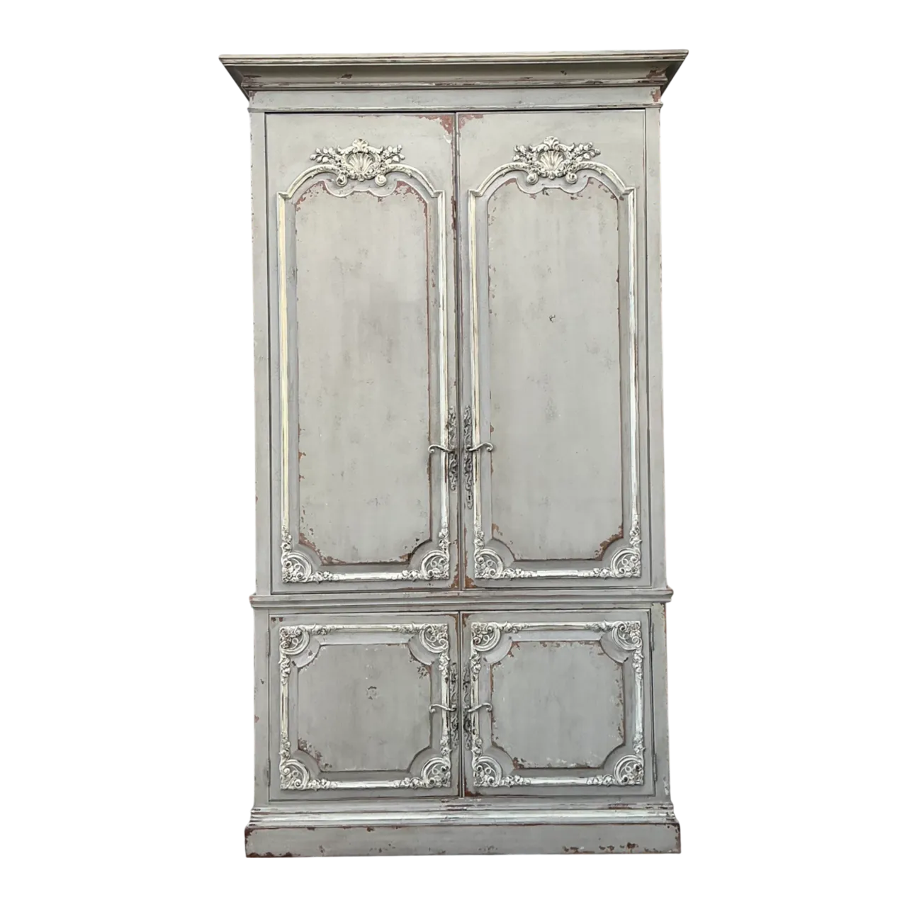 Habersham Vintage Gray Distressed Armoire