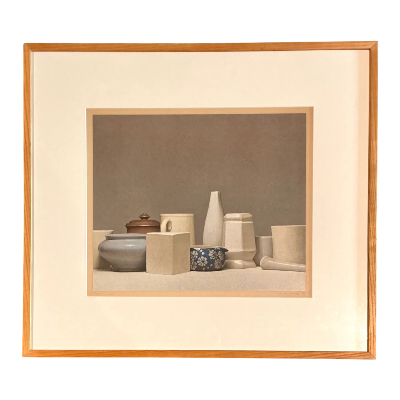 Vintage 1981 Still Life Framed Lithograph