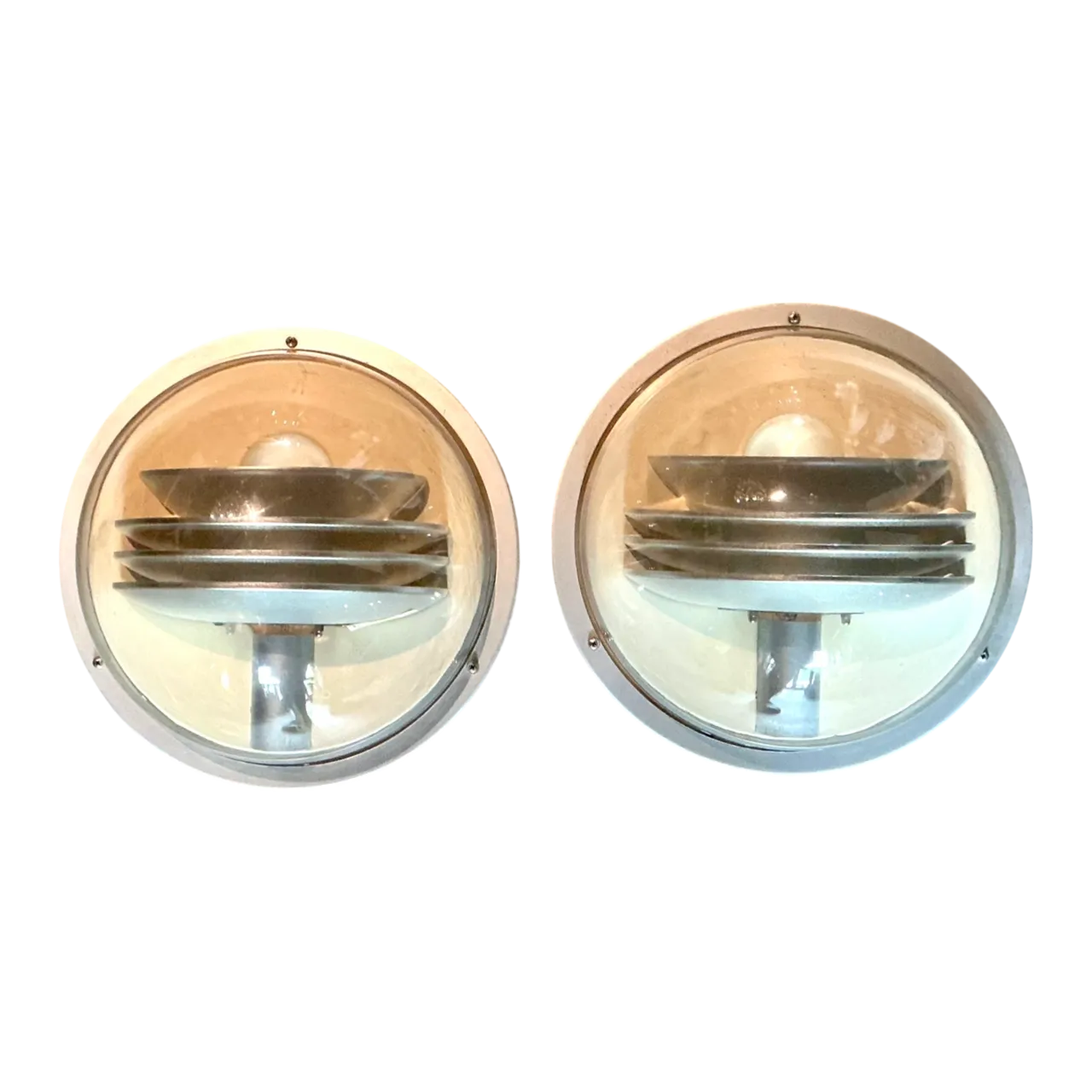 ASEA Scandia Vintage Bubble Wall Sconces - Pair