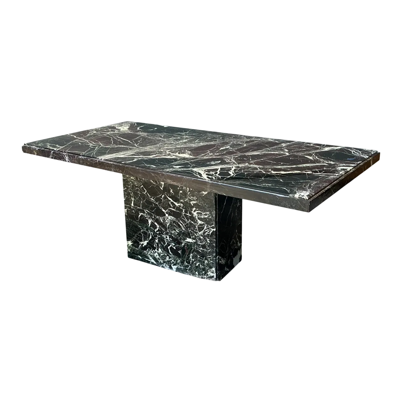 Vintage Italian Stone International Marble Dining Table