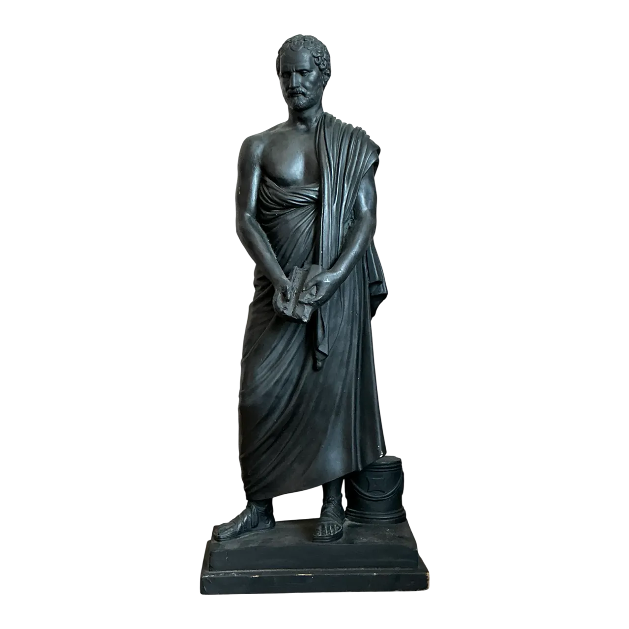 Vintage Plaster Greek Philosopher Sophocles Sculpture