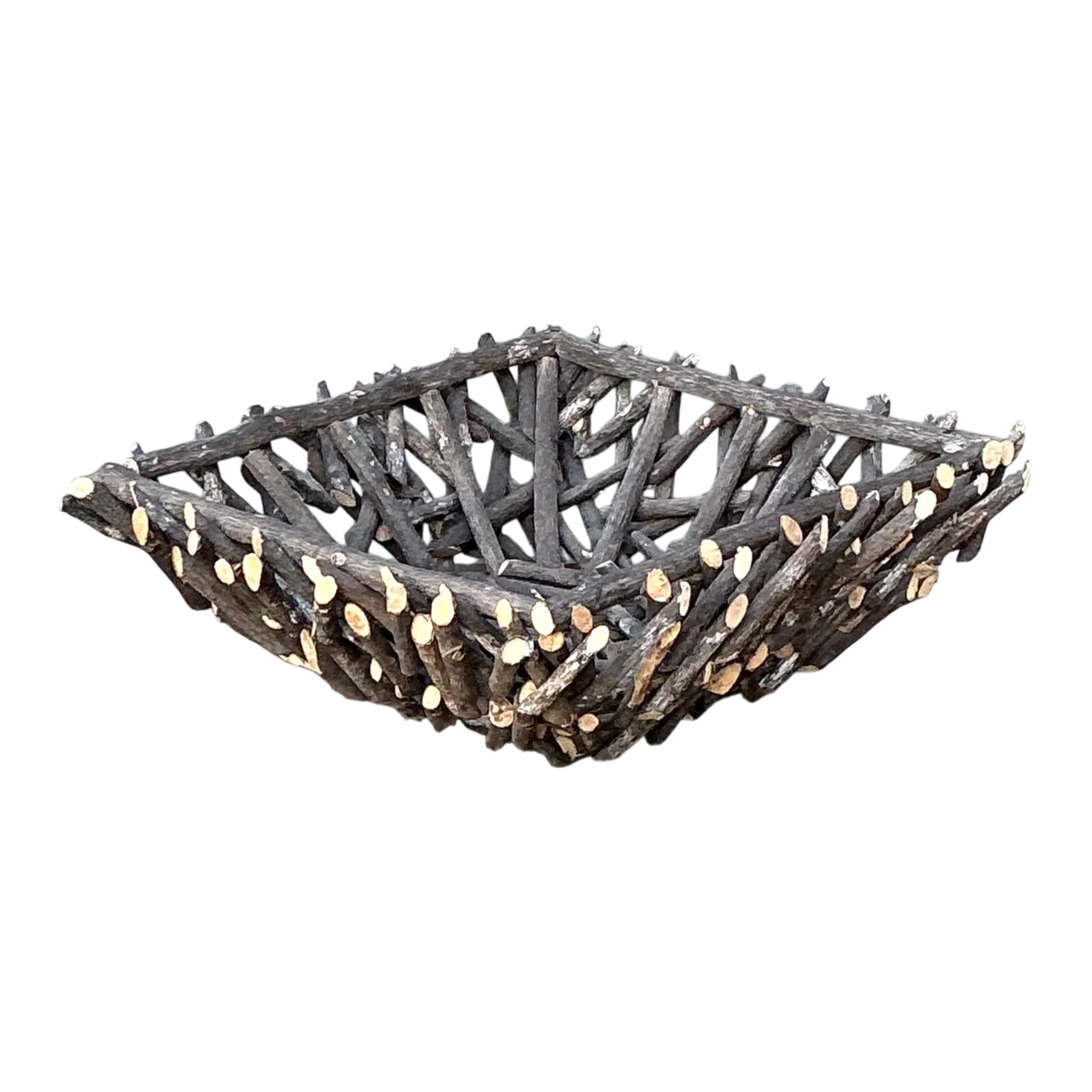 Vintage Twig Centerpiece Bowl