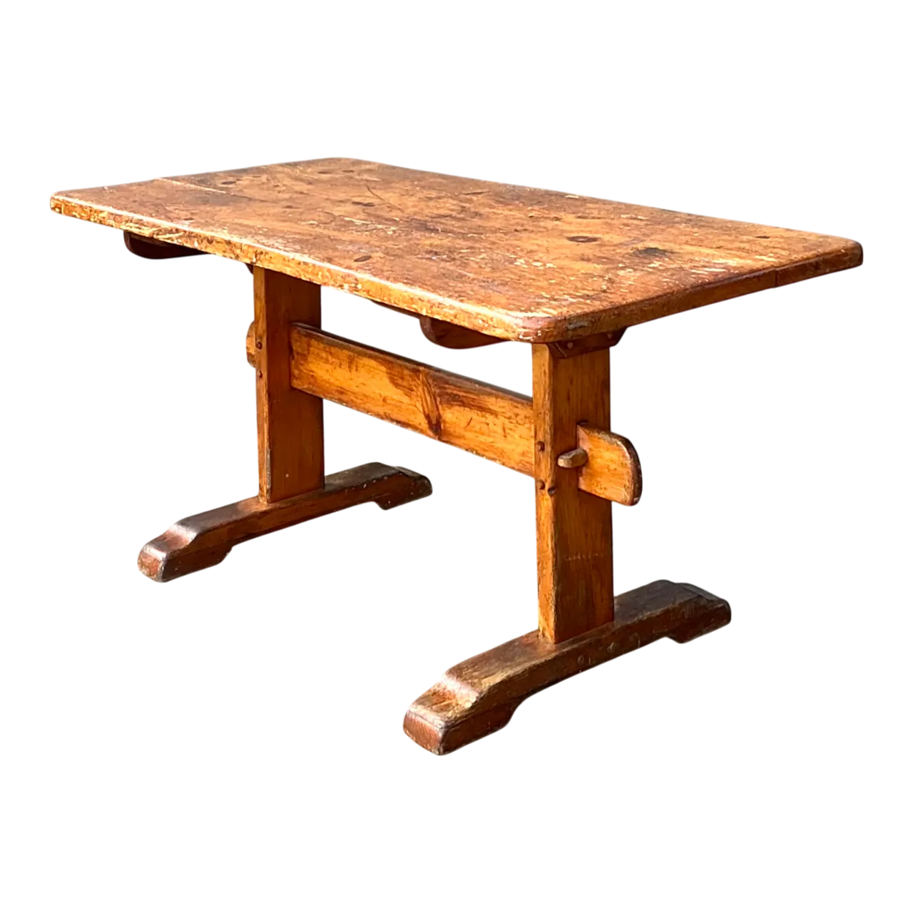 Vintage Italian 19th Century Rustic Wood Dining Table