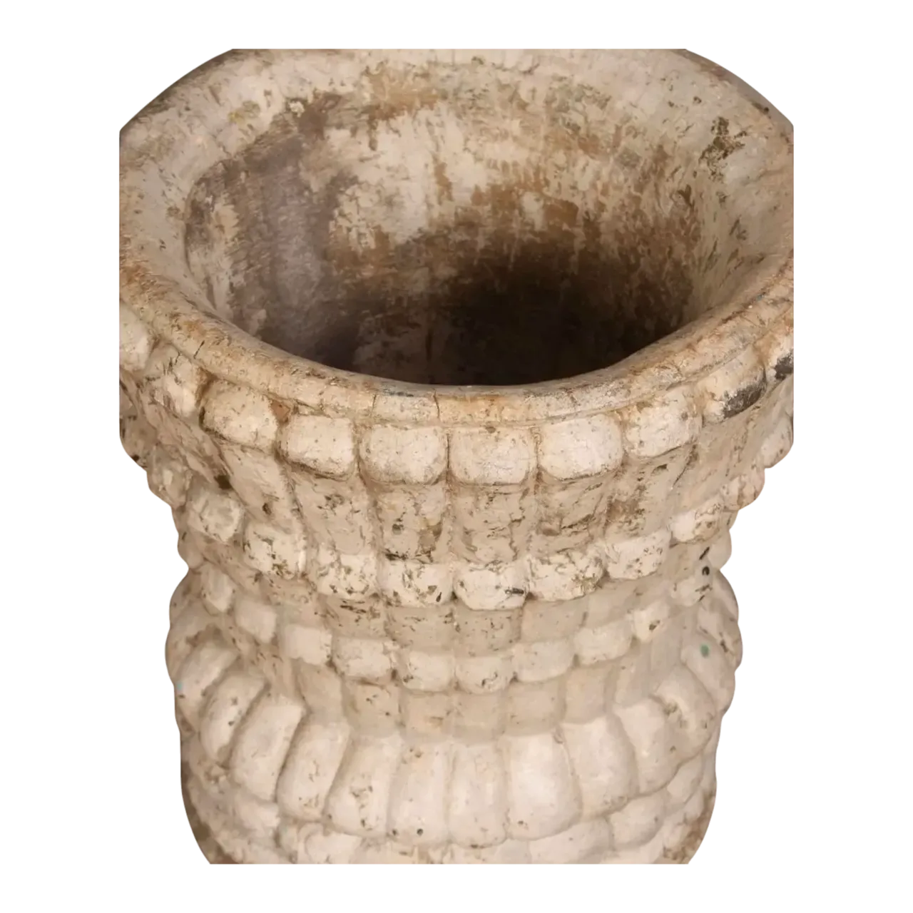 Mid 20th Century Boho Cast Stone Planter