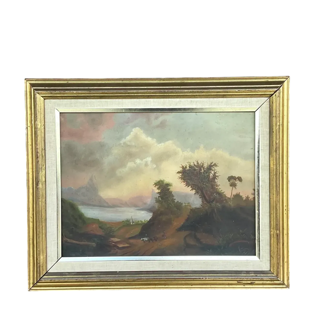Vintage Traditional Original Landscape Oil Painting on Canvas
