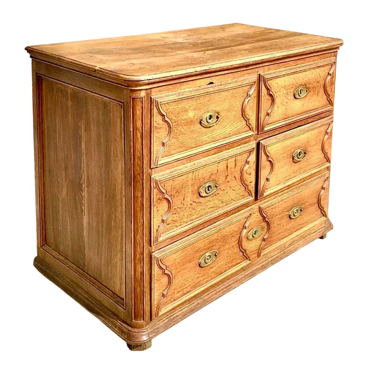 Vintage English Georgian Style Oak Gentleman’s Chest