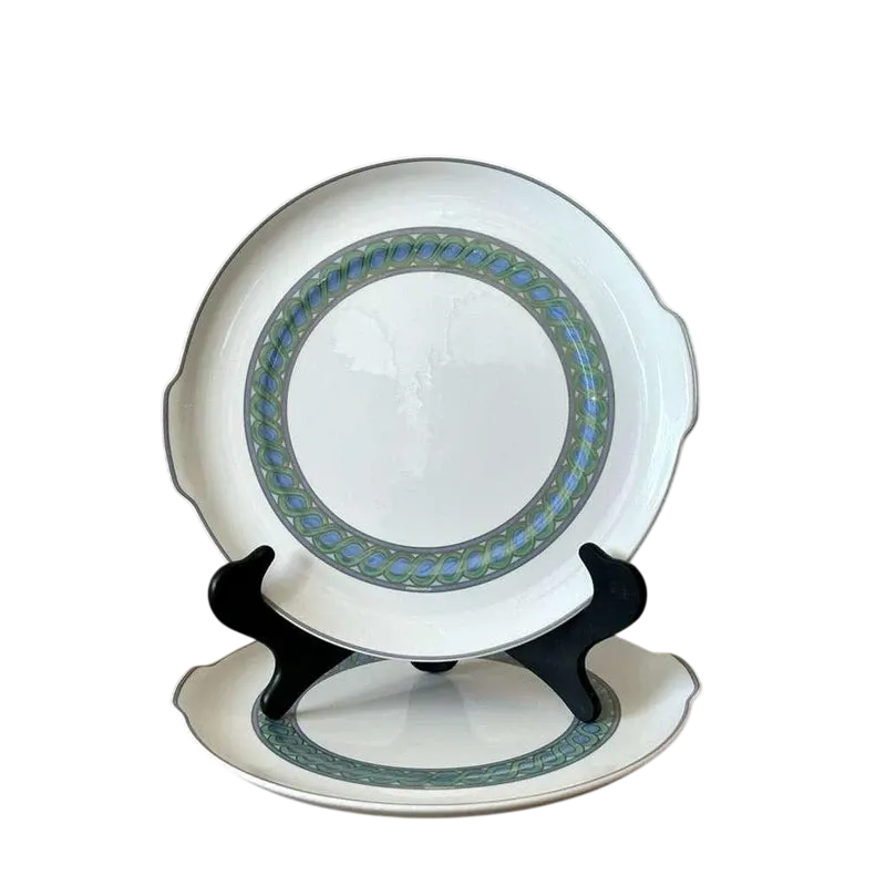 Vintage Boho Christofle "Torsada" Serving Platter - A Pair