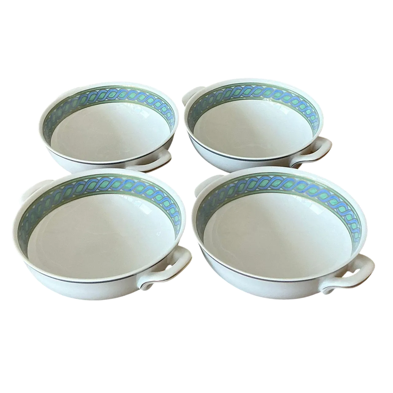 Vintage Boho Christofle "Torsada" Bowls - Set of 4