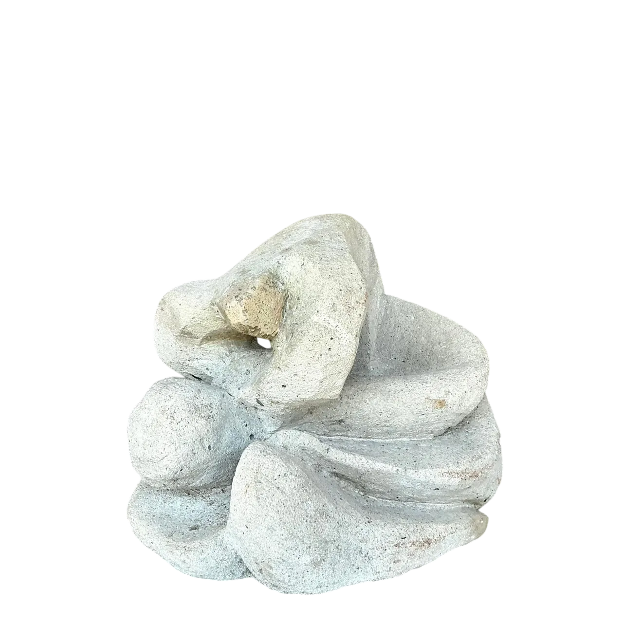 Mid 20th Century Vintage Boho Abstract Figurative Concrete Sculpture