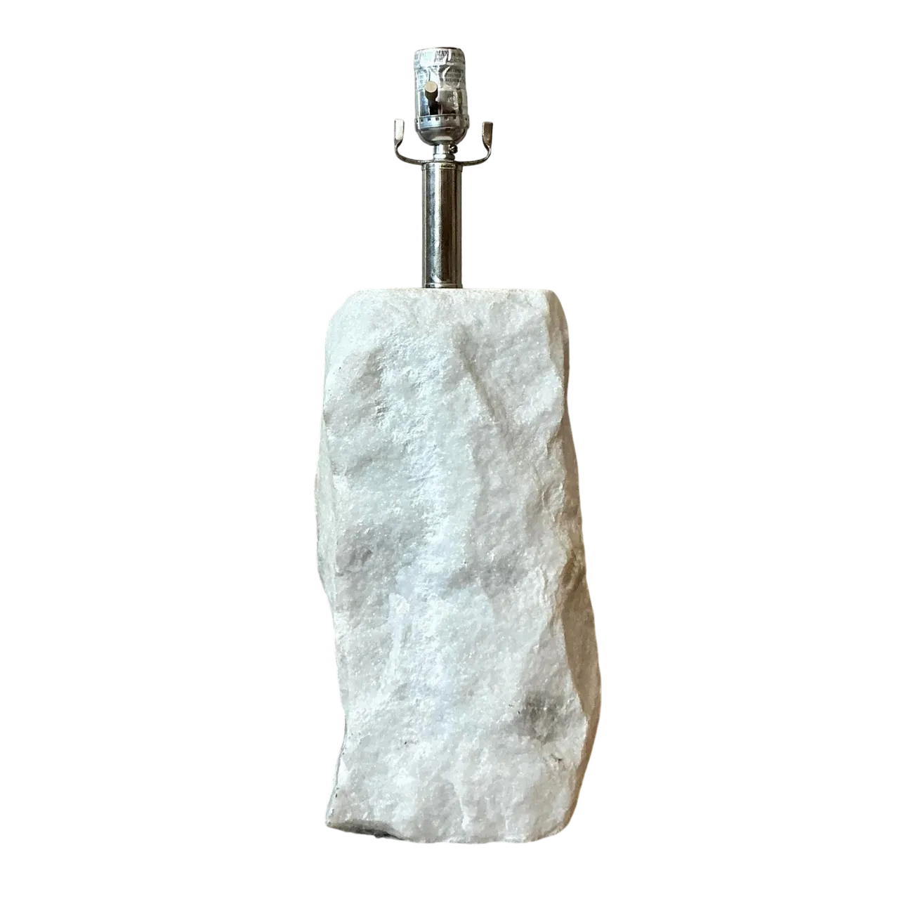 Vintage Boho Carved Marble Lamp