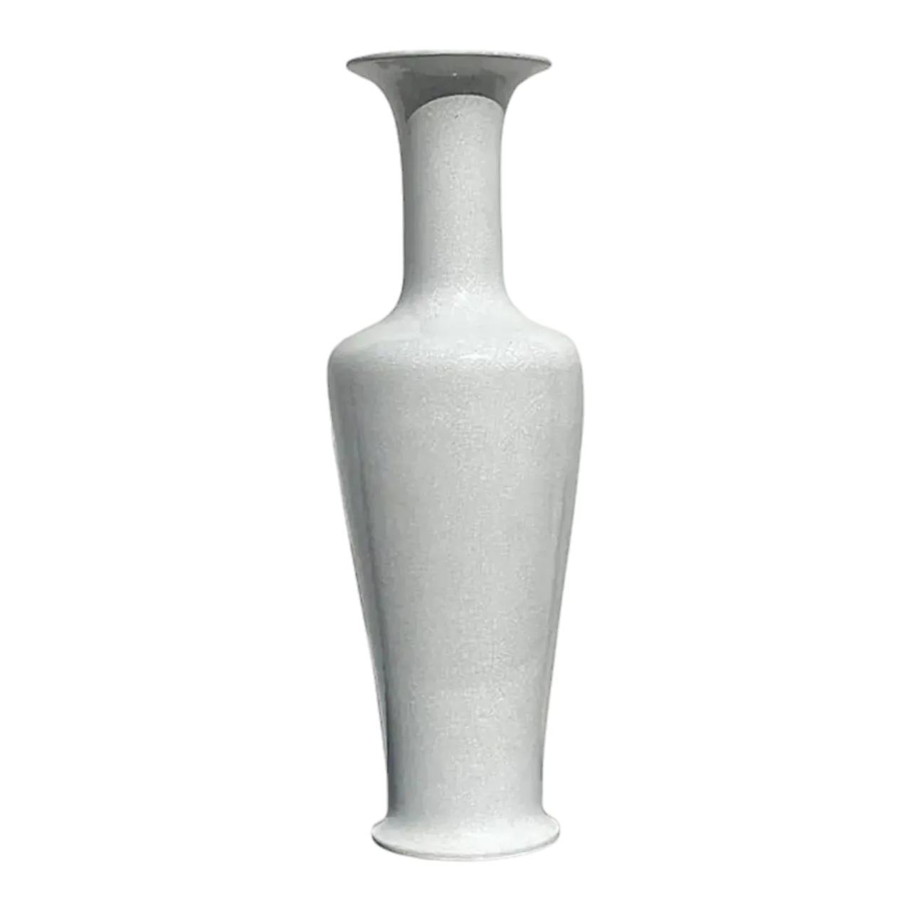 Vintage Alabaster Crackle Glaze Ceramic Vase