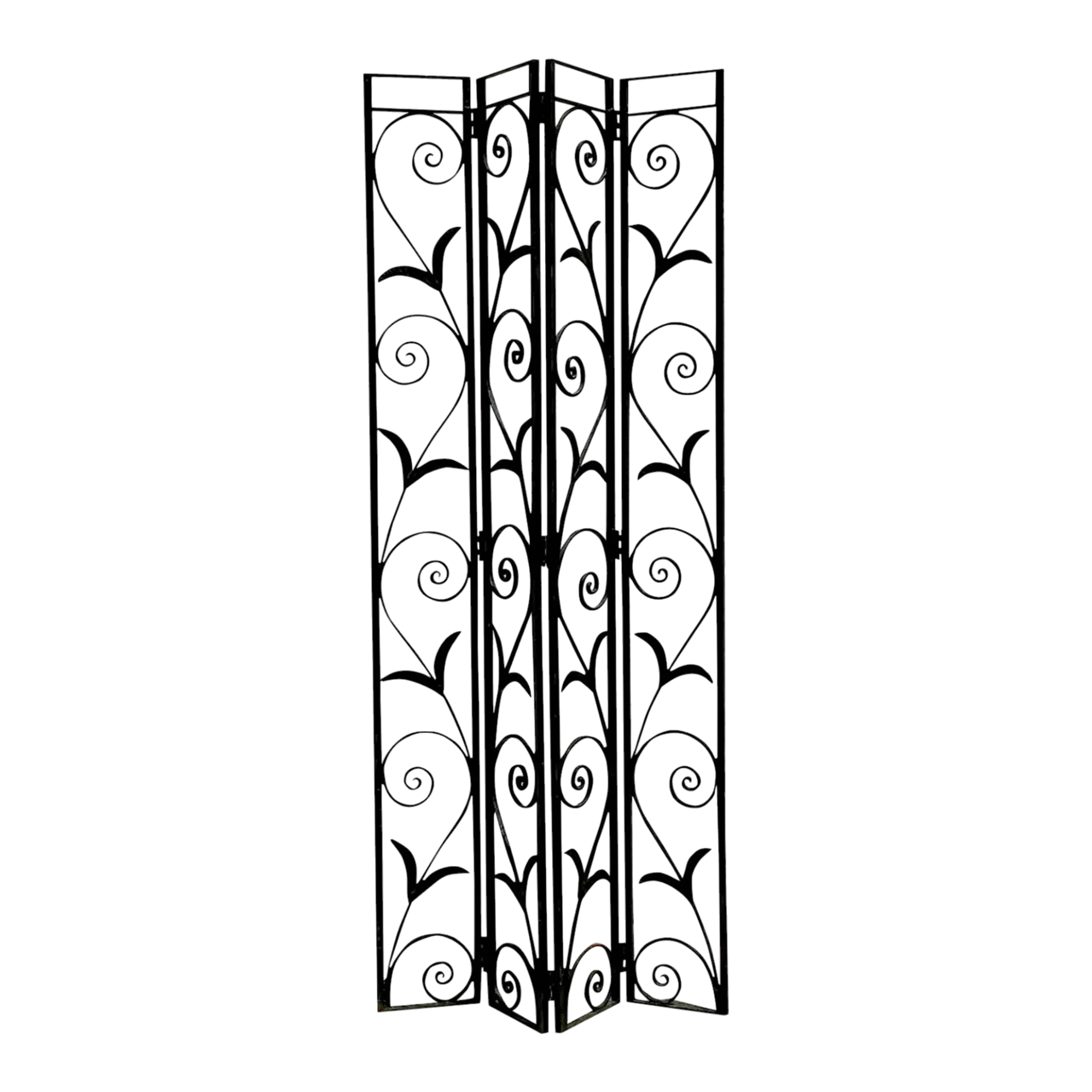 Vintage Art Deco Wrought Iron Screen