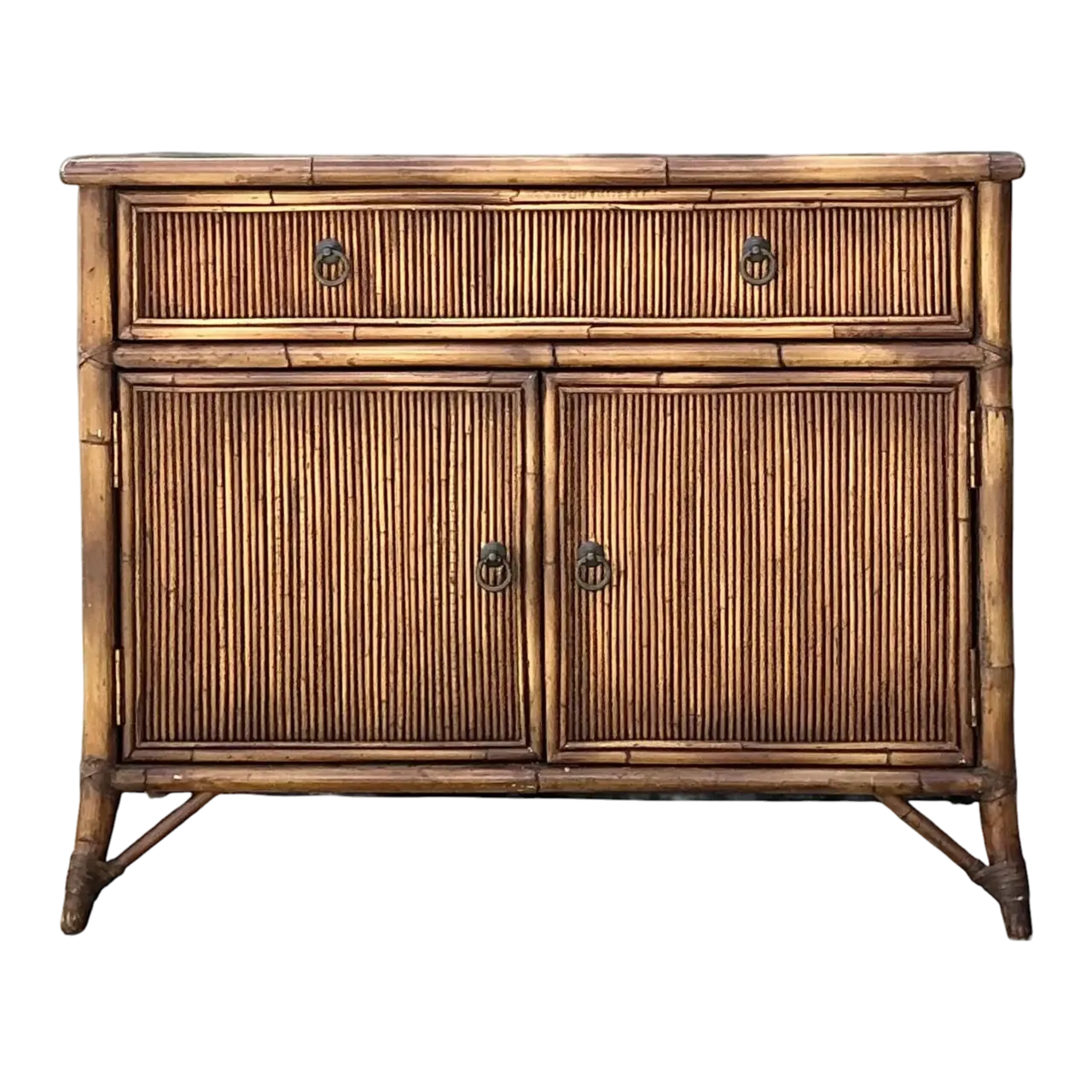 Vintage Baker Milling Road Pencil Reed Sideboard