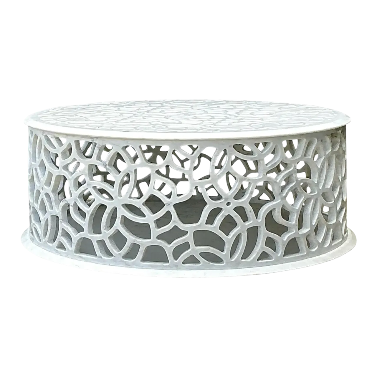 Vintage Baker Pierced Bangle Stone Coffee Table