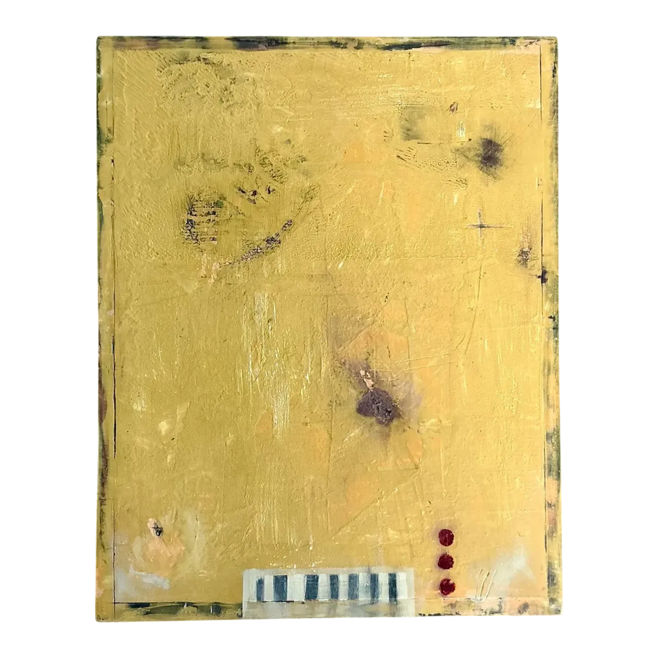 Vintage Boho Abstract Original Oil Painting on Canvas - Canvas, 16W x 20H