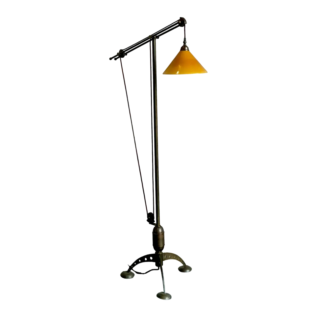 Vintage Boho Baker MRL 191 Counterbalance Floor Lamp