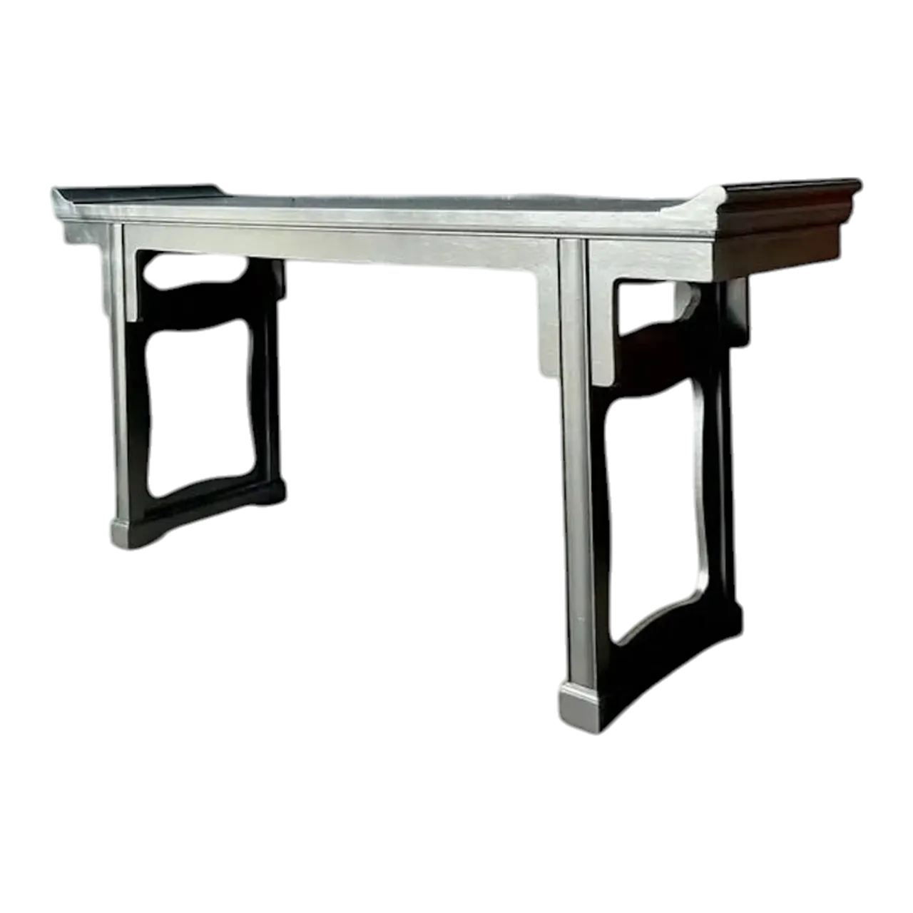 Vintage Boho Baker Pagoda Console Table