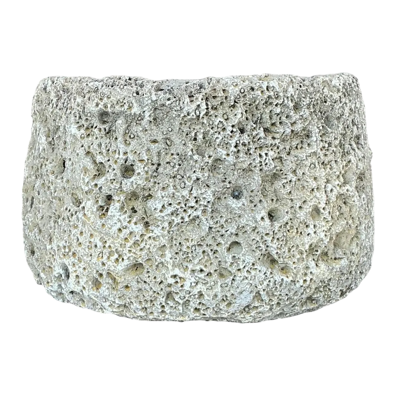 Vintage Boho Cast Cement Crater Planter