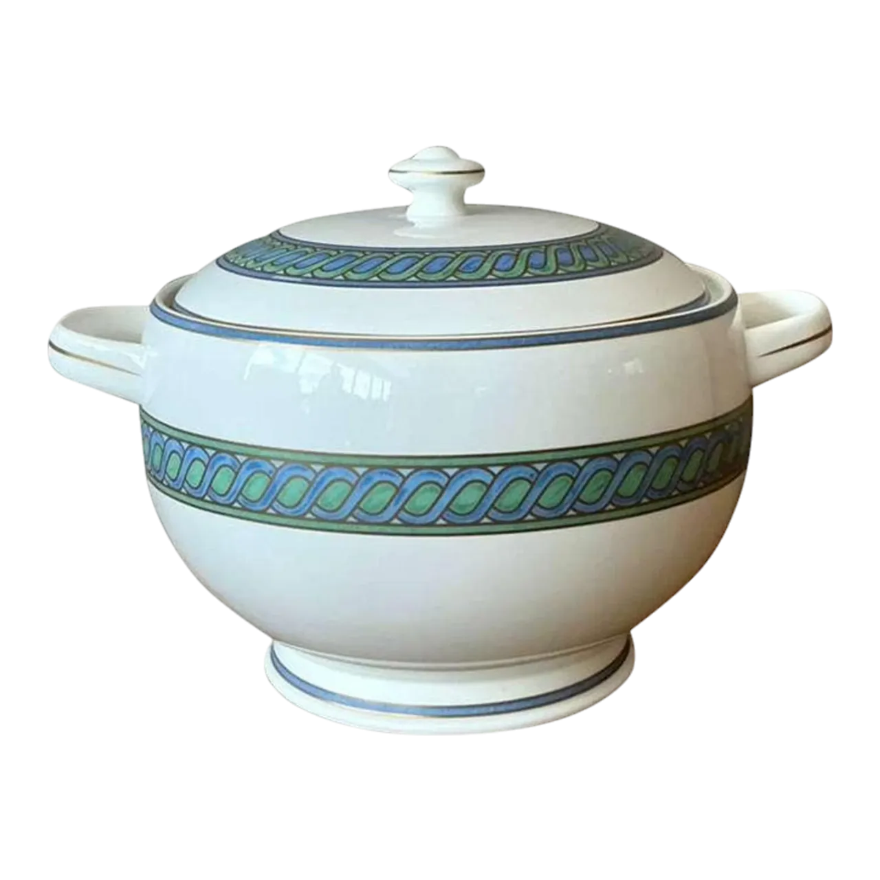 Vintage Boho Christofle "Torsada" Covered Vegetable Dish