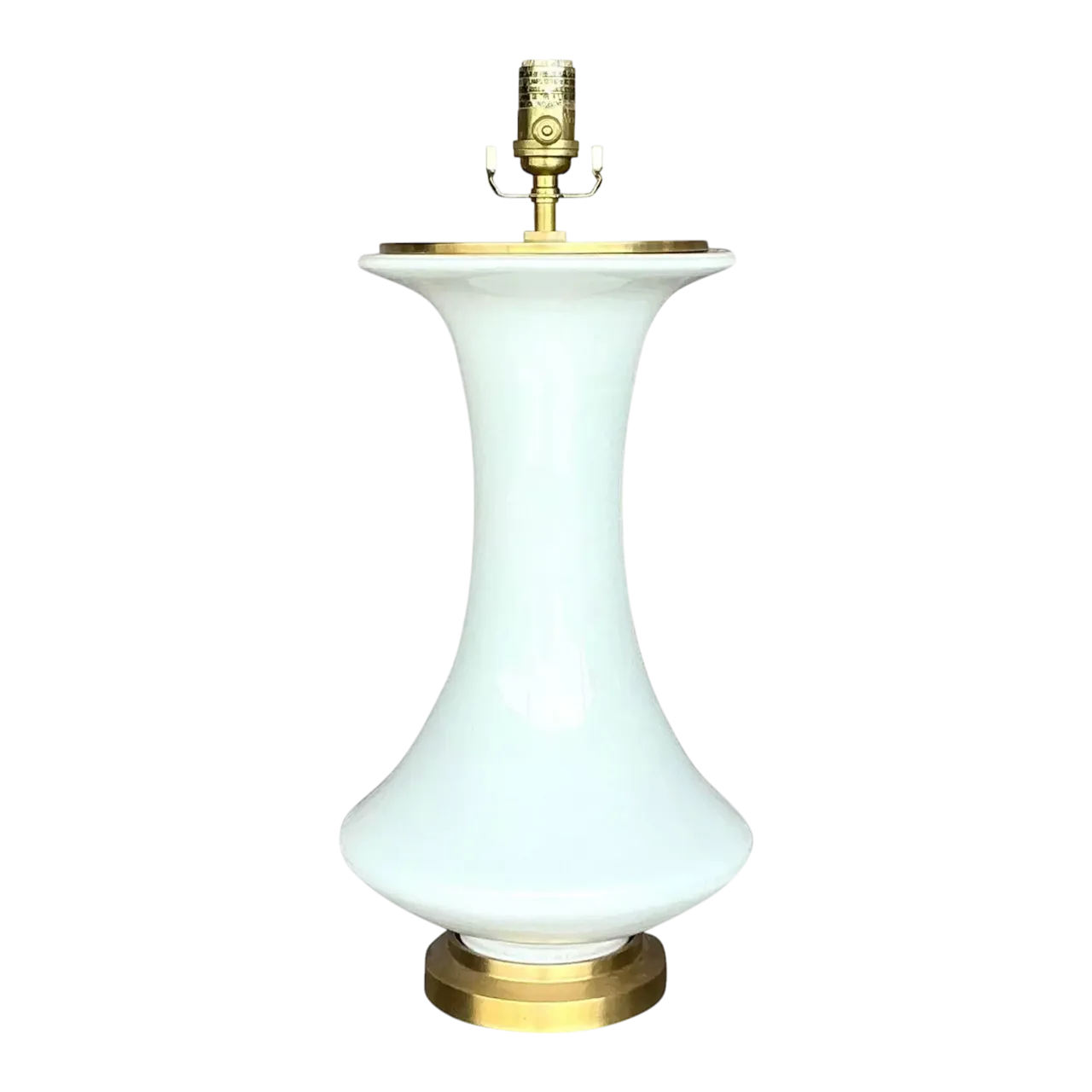 Vintage Boho Christopher Spitzmiller for Visual Comfort Glazed Ceramic Lamp