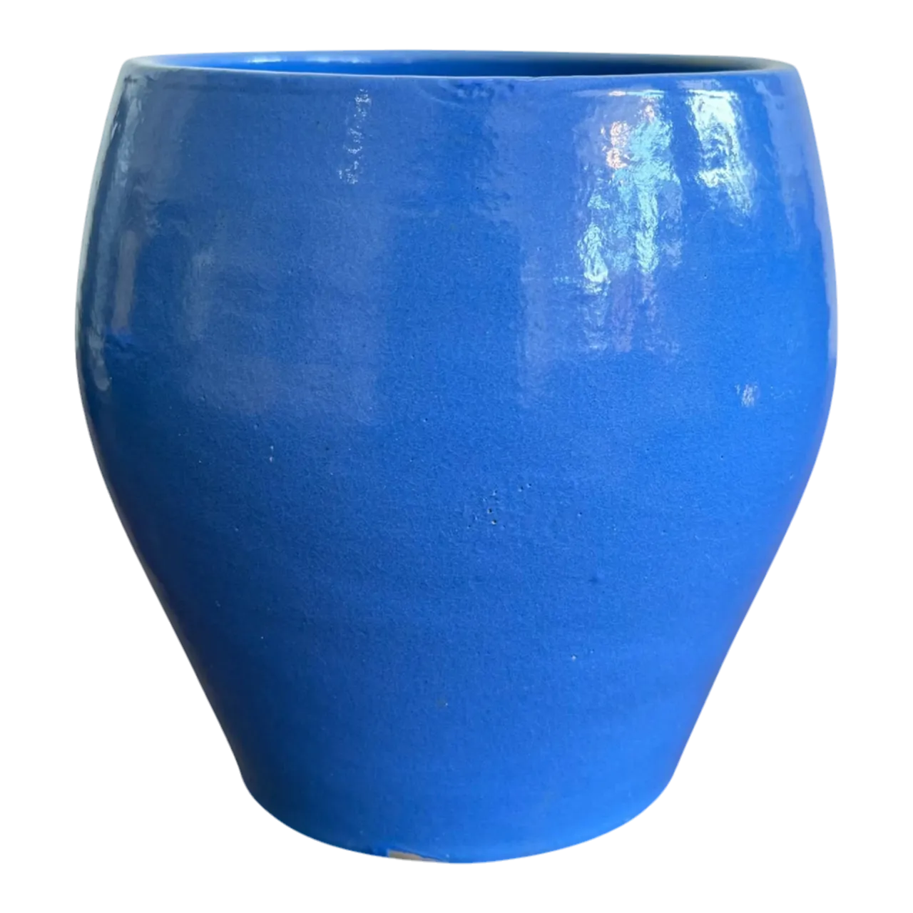 Vintage Boho Electric Blue Studio Pottery Vase