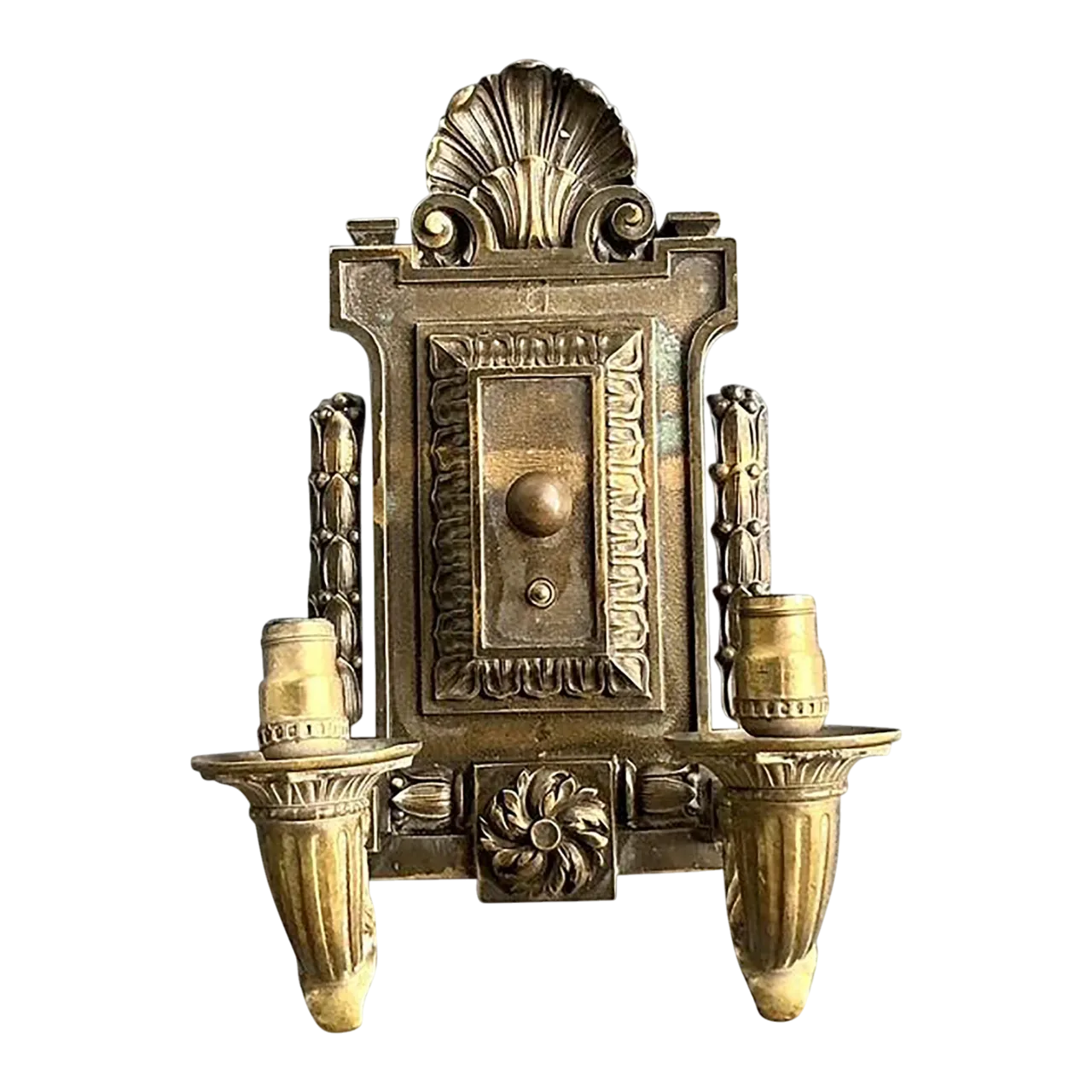 Vintage Boho Empire Bronze Wall Light Sconce