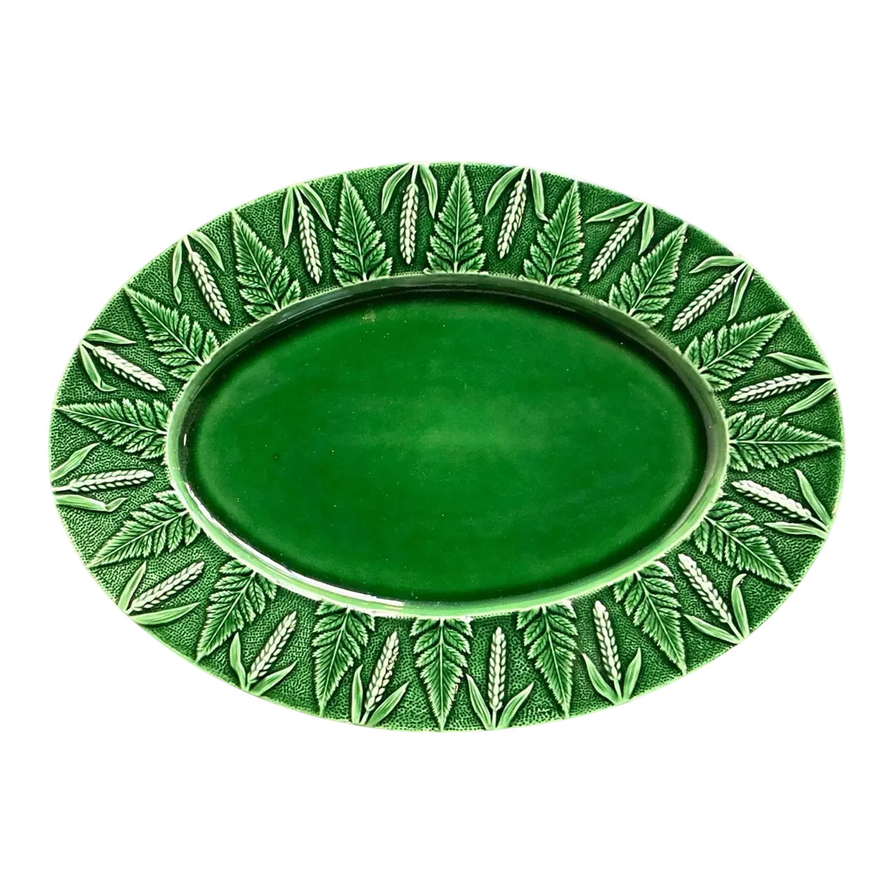 Vintage Boho Italian Glazed Ceramic Platter