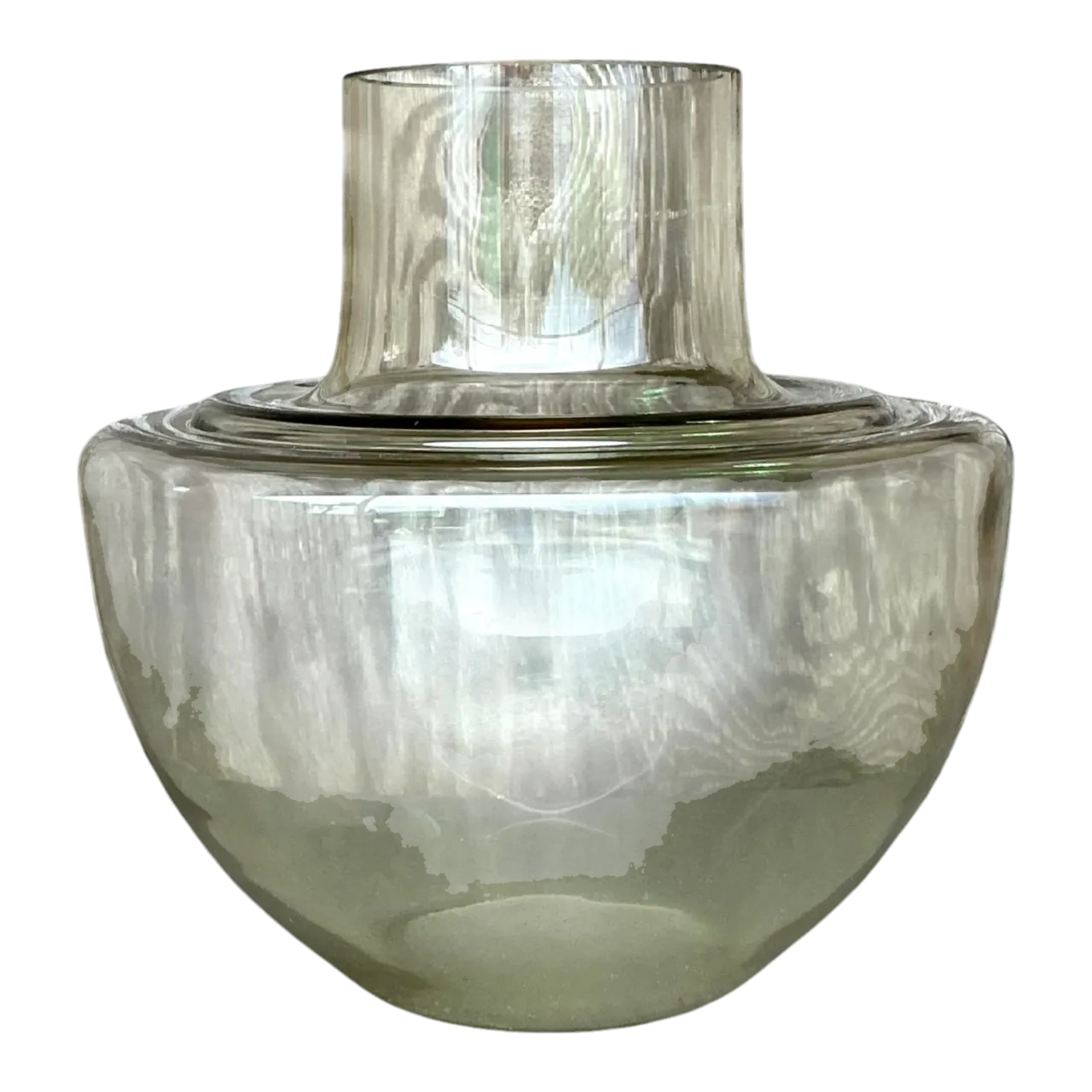 Vintage Boho Monumental Glass Vase