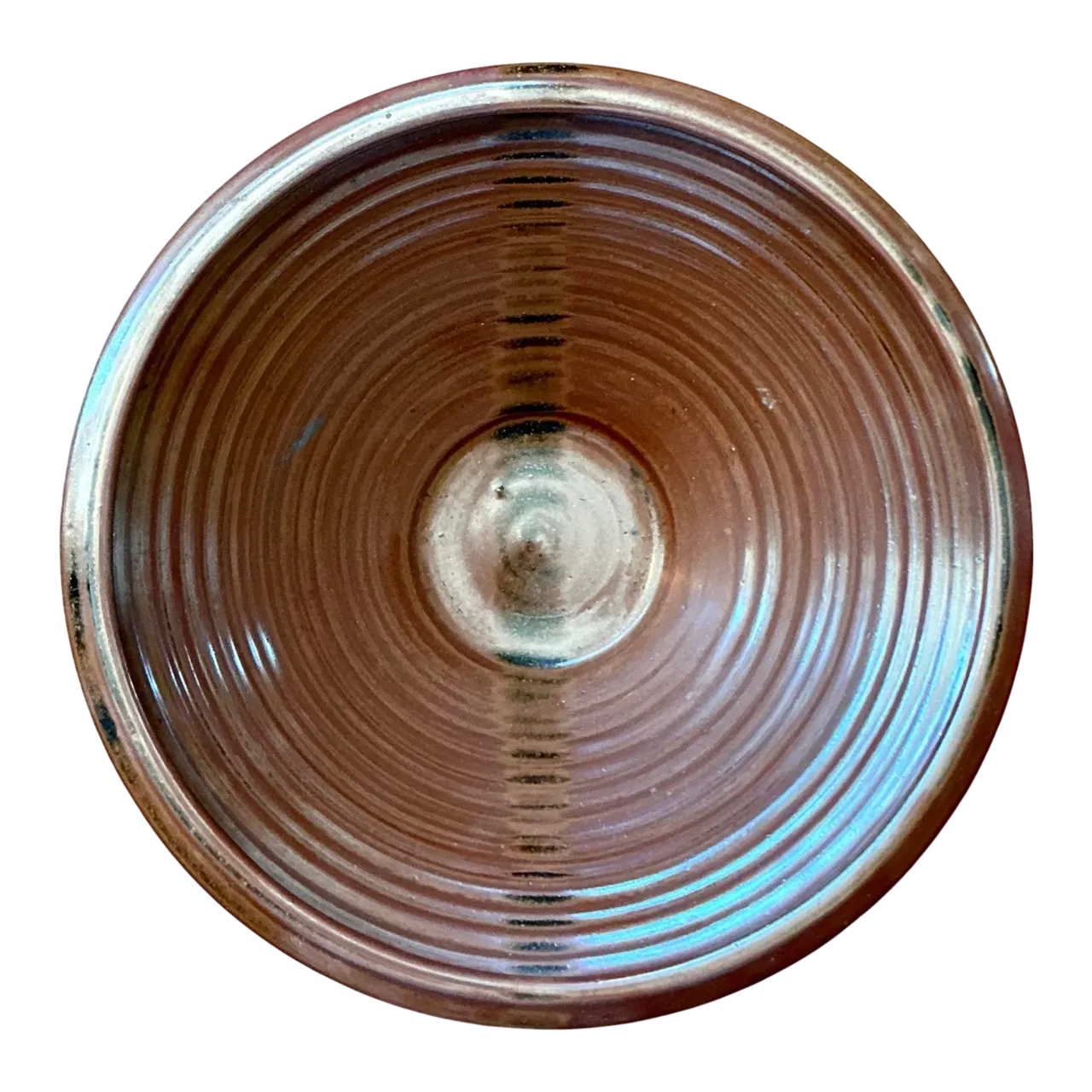 Vintage Boho Original Studio Pottery Bowl - Ceramic, 12.25W x 5H
