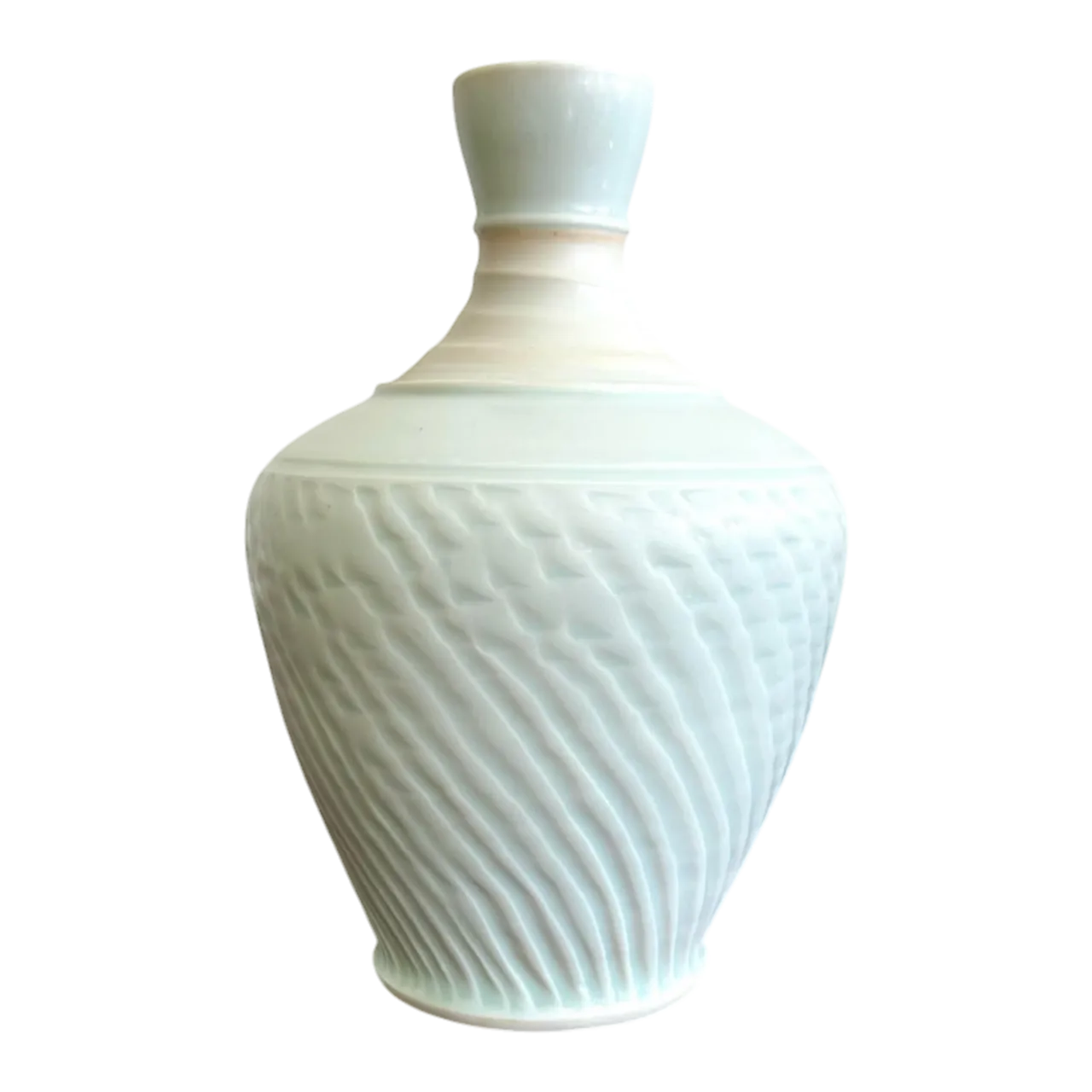 Vintage Boho Original Studio Pottery Textured Vase