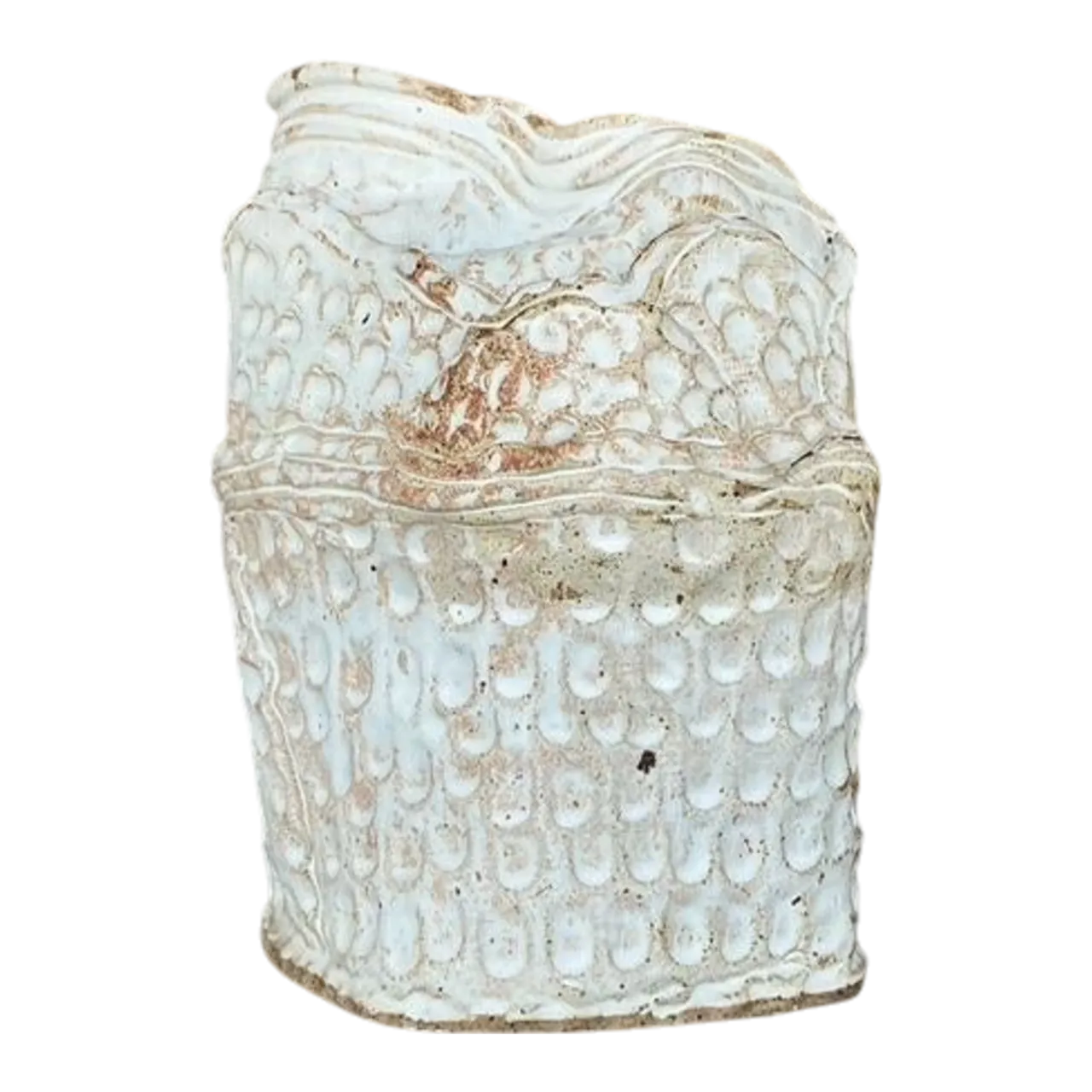 Vintage Boho Original Studio Pottery Vase - Ceramic, 9.5W x 12.25H