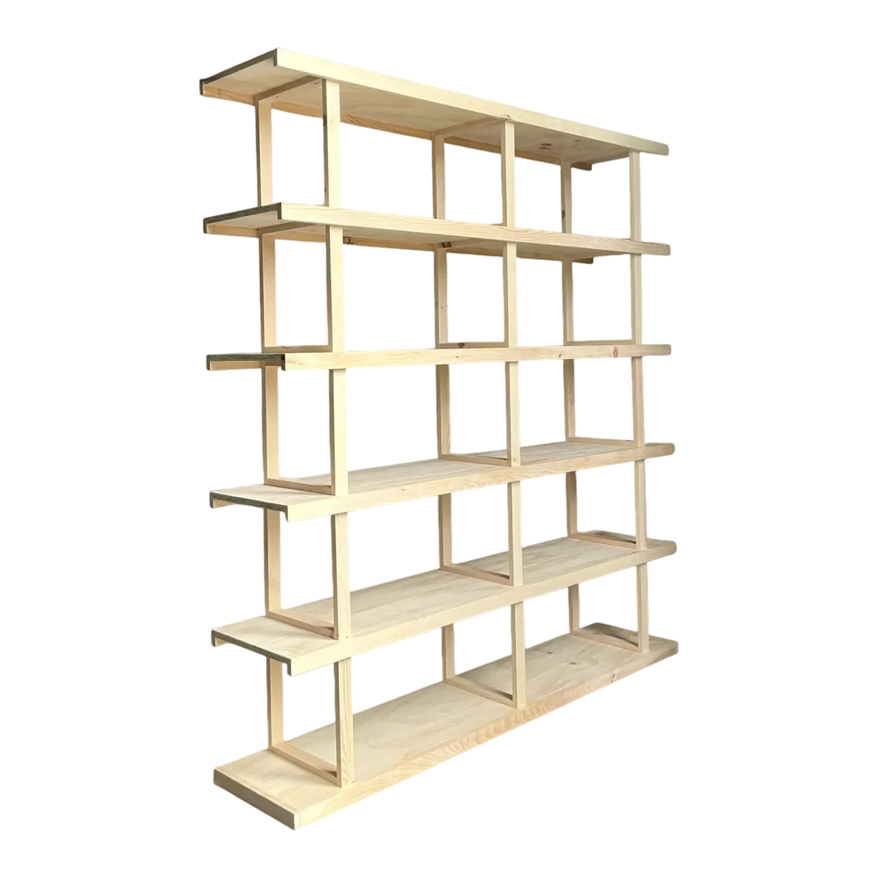 Vintage Boho Pine Etagere Etagere