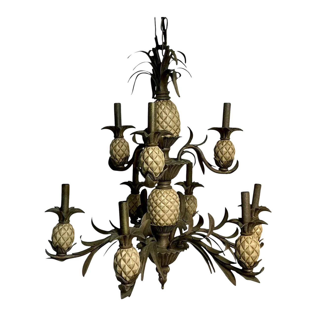 Vintage Boho Pineapple Chandelier
