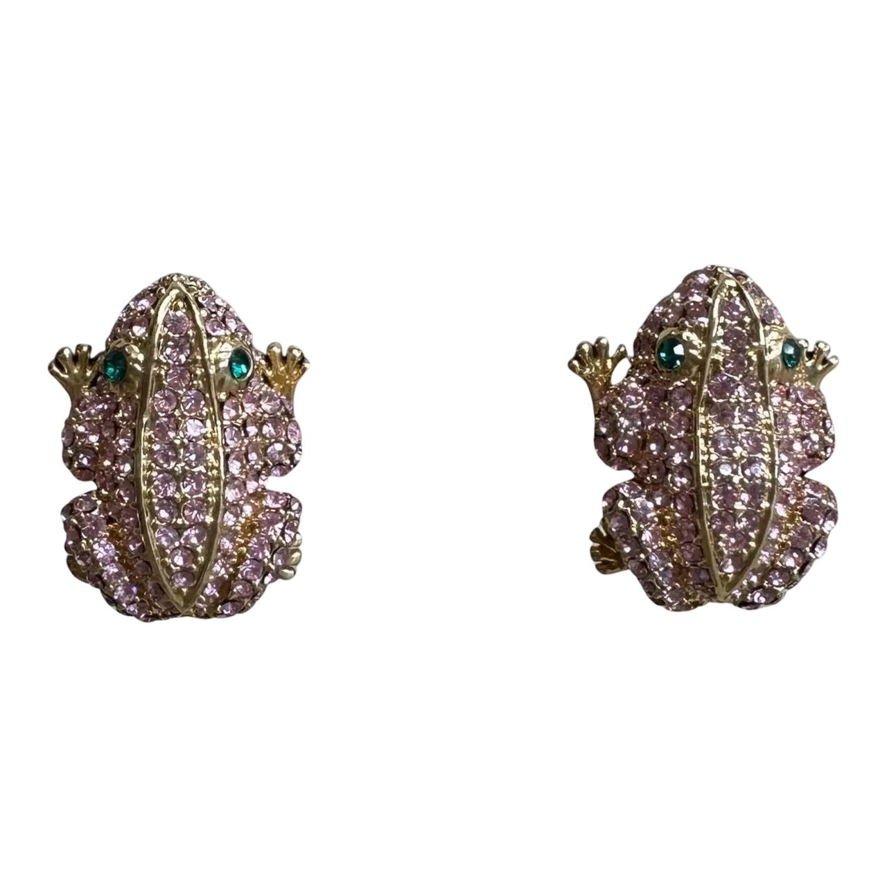Vintage Boho PJM Frog Earrings