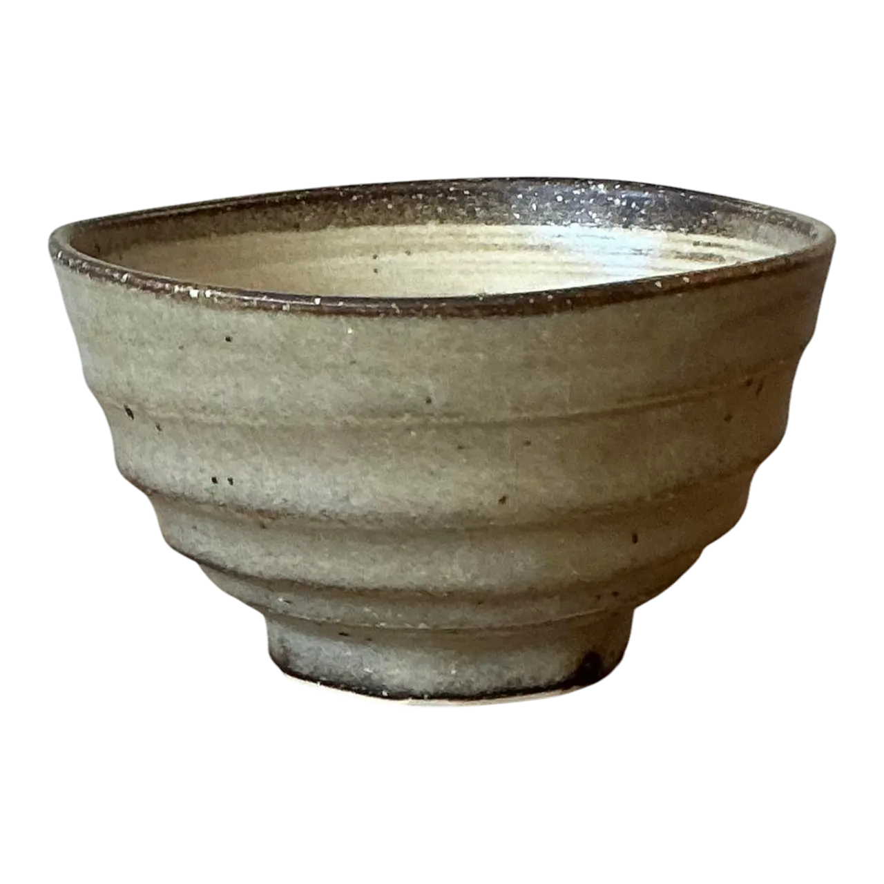 Vintage Boho Studio Pottery Bowl - Ceramic, 6W x 3.2H