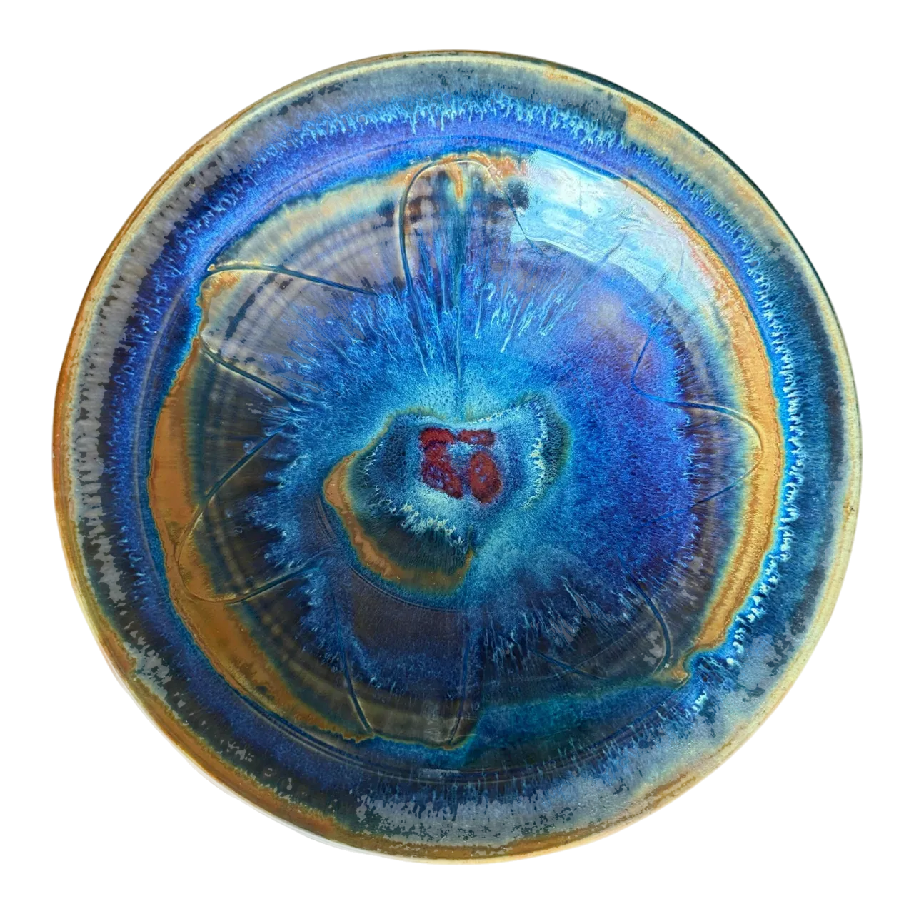 Vintage Boho Vibrant Ceramic Bowl