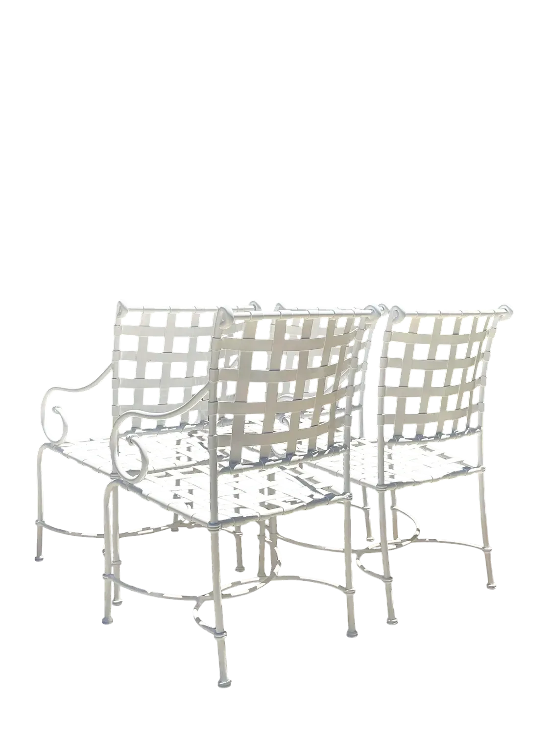 Vintage Brown Jordan Cast Aluminum “Florentine” Dining Chairs - Set of 4