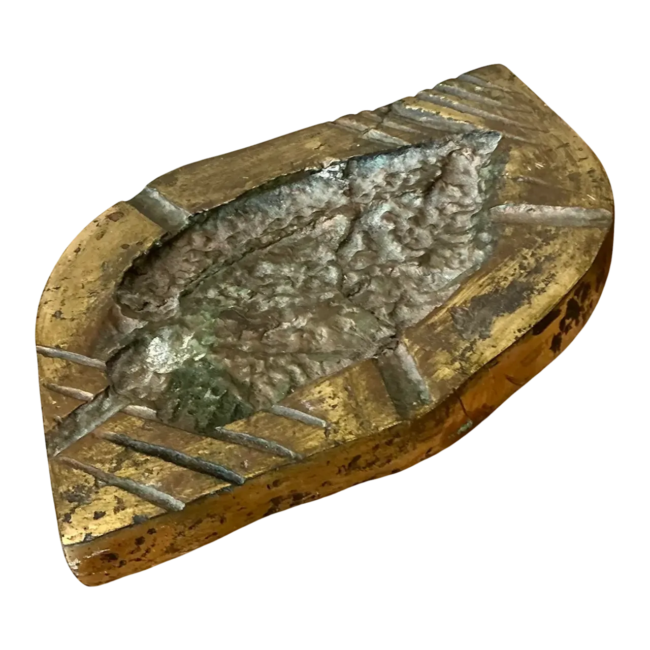 Vintage Brutalist Leaf Ashtray