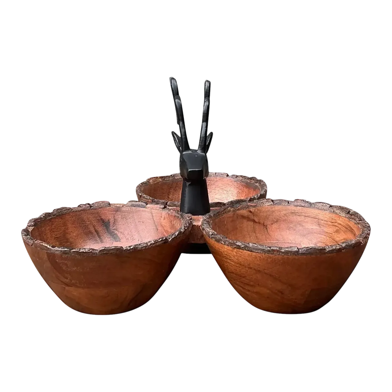 Vintage Burl Wood Buck Nut Bowl